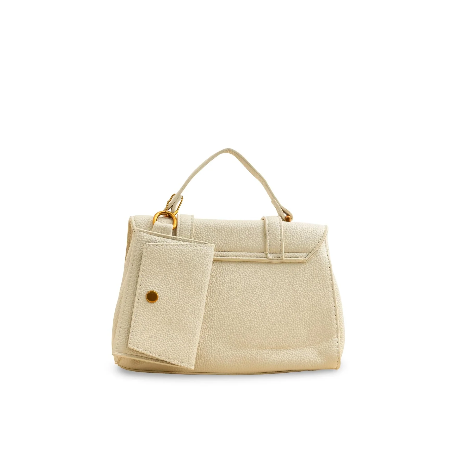 Beige Formal Shoulder Bag P36148 - Image 4