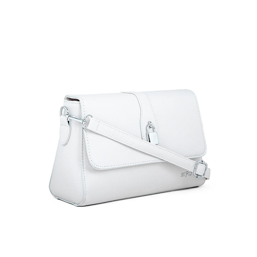 Beige Formal Shoulder Bag P36243 - Image 2