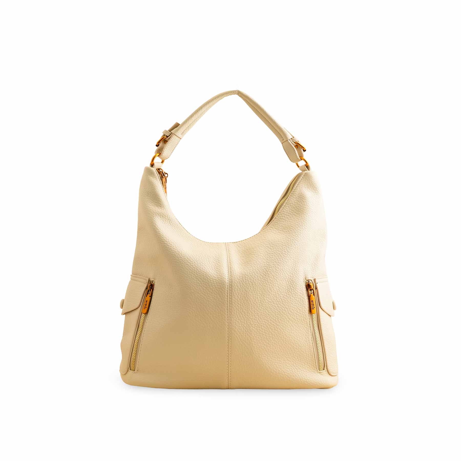 Beige Formal Shoulder Bag P36381 - Image 2