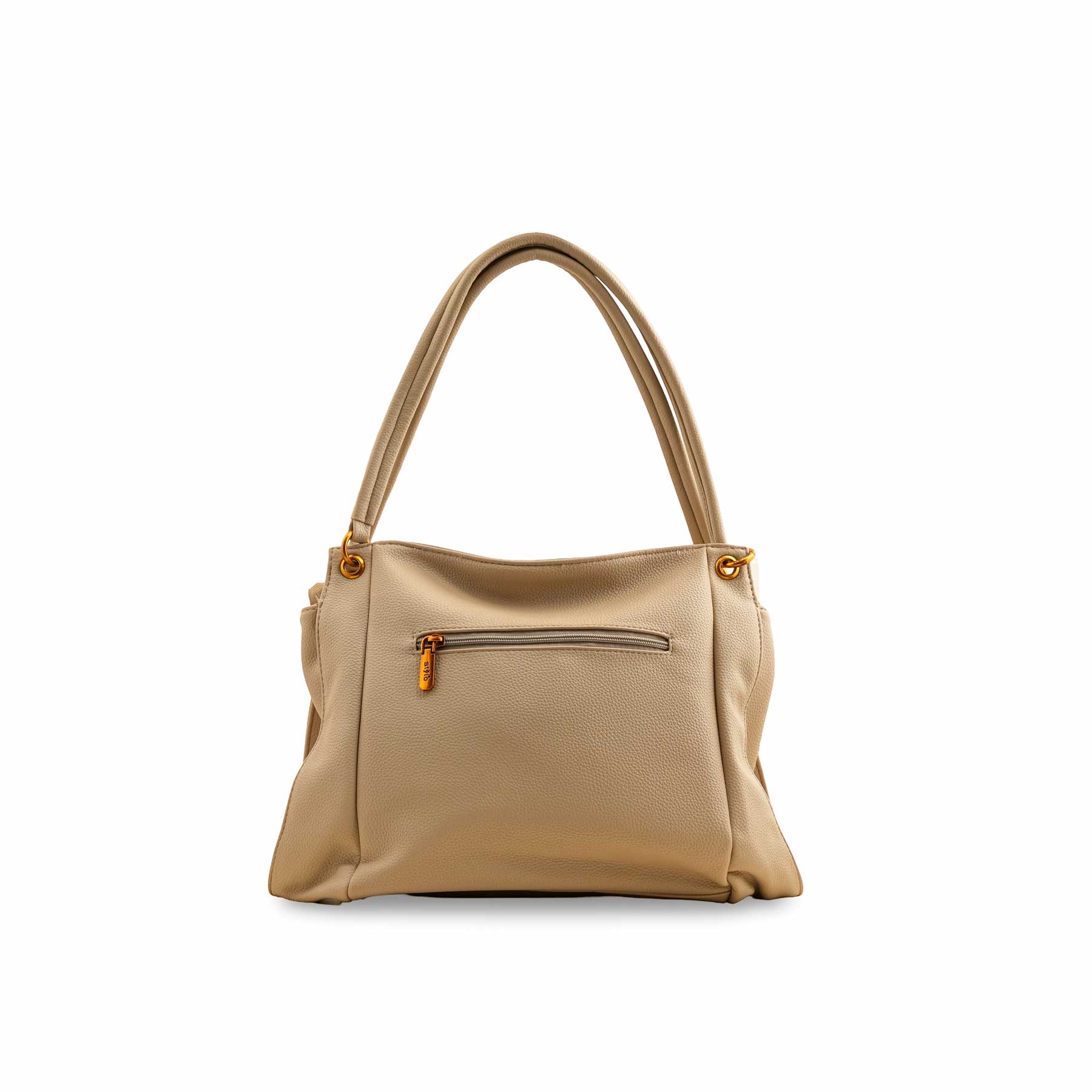 Beige Formal Shoulder Bag P36384 - Image 4