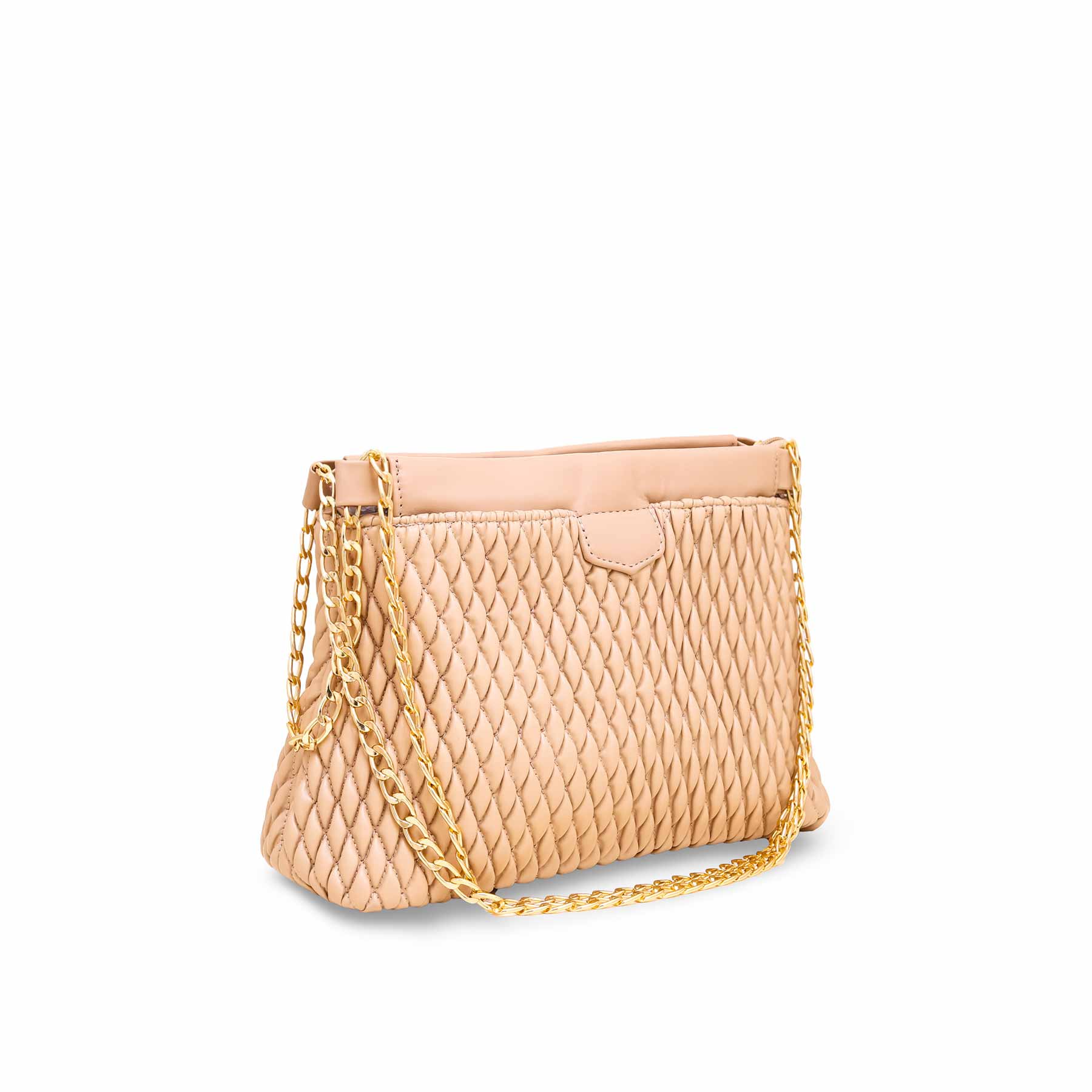 Beige Formal Shoulder Bag P55605 - Image 2