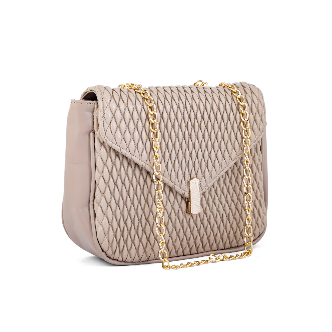 Beige Formal Shoulder Bag P55623 - Image 2