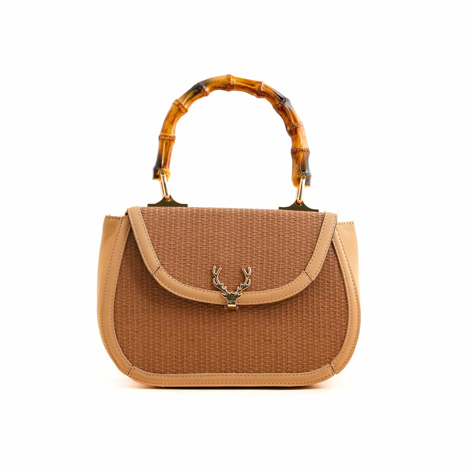 Beige Formal Shoulder Bag P55731 - Image 2