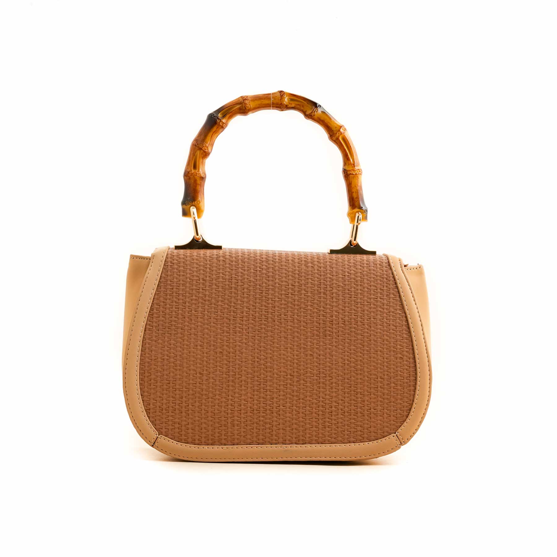 Beige Formal Shoulder Bag P55731 - Image 4
