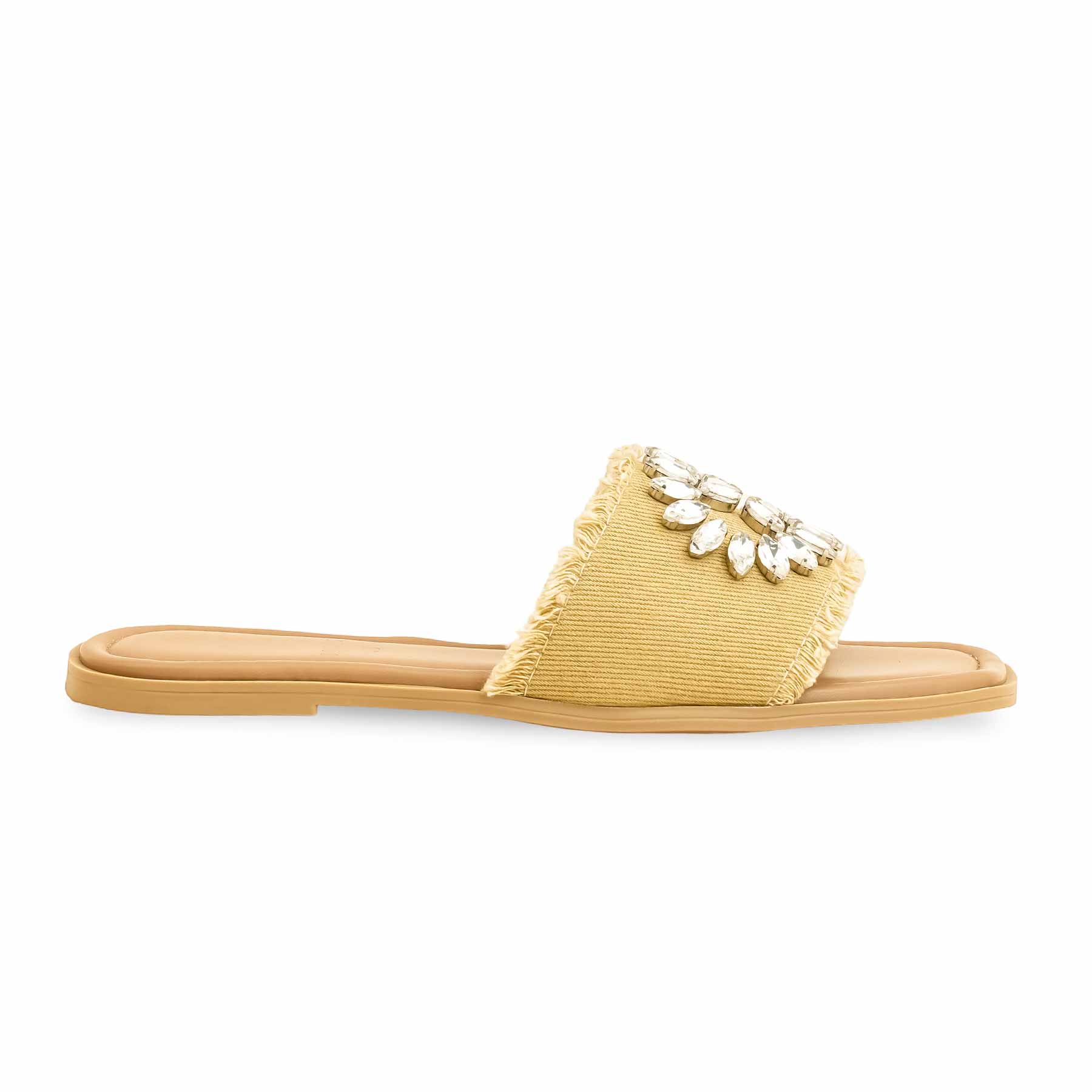 Beige Formal Slipper For Ladies FR8355 - Image 2
