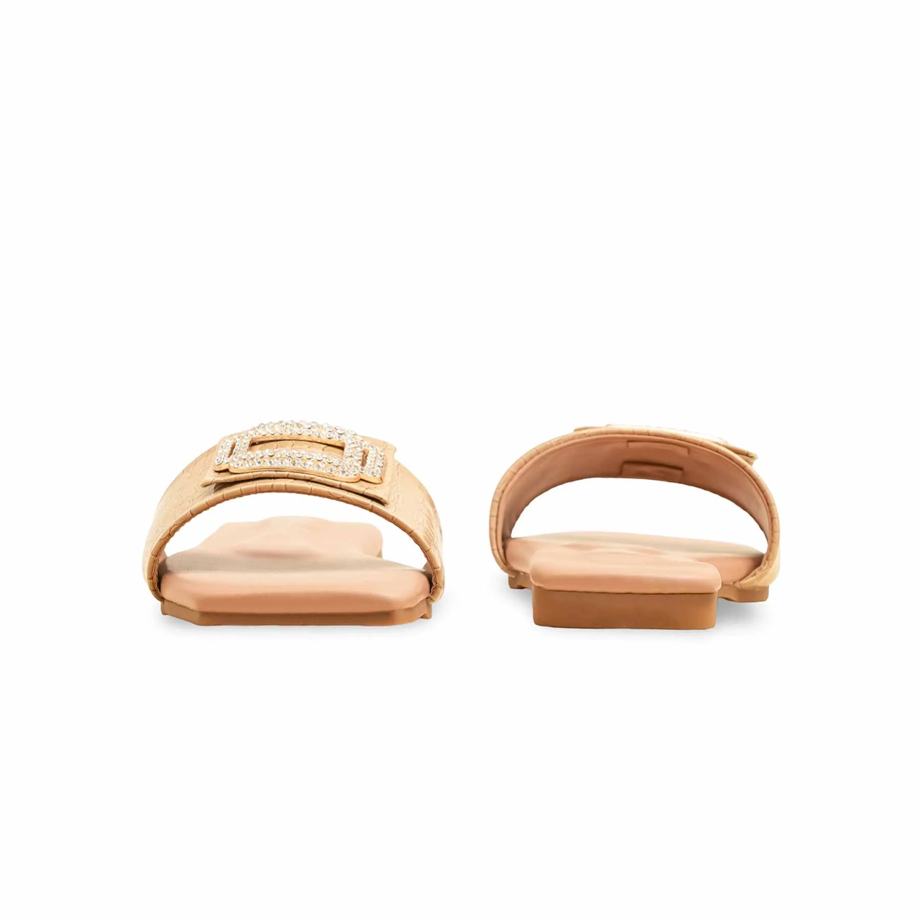 Beige Formal Slipper For Ladies FR8419 - Image 4