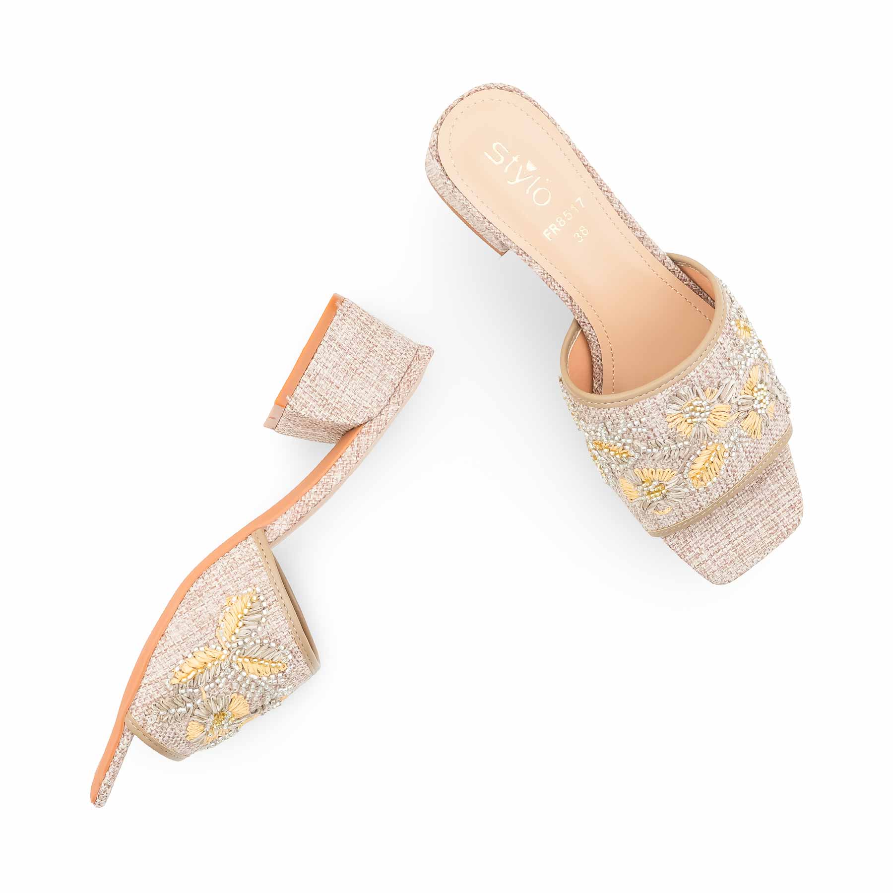 Beige Formal Slipper For Ladies FR8517 - Image 5