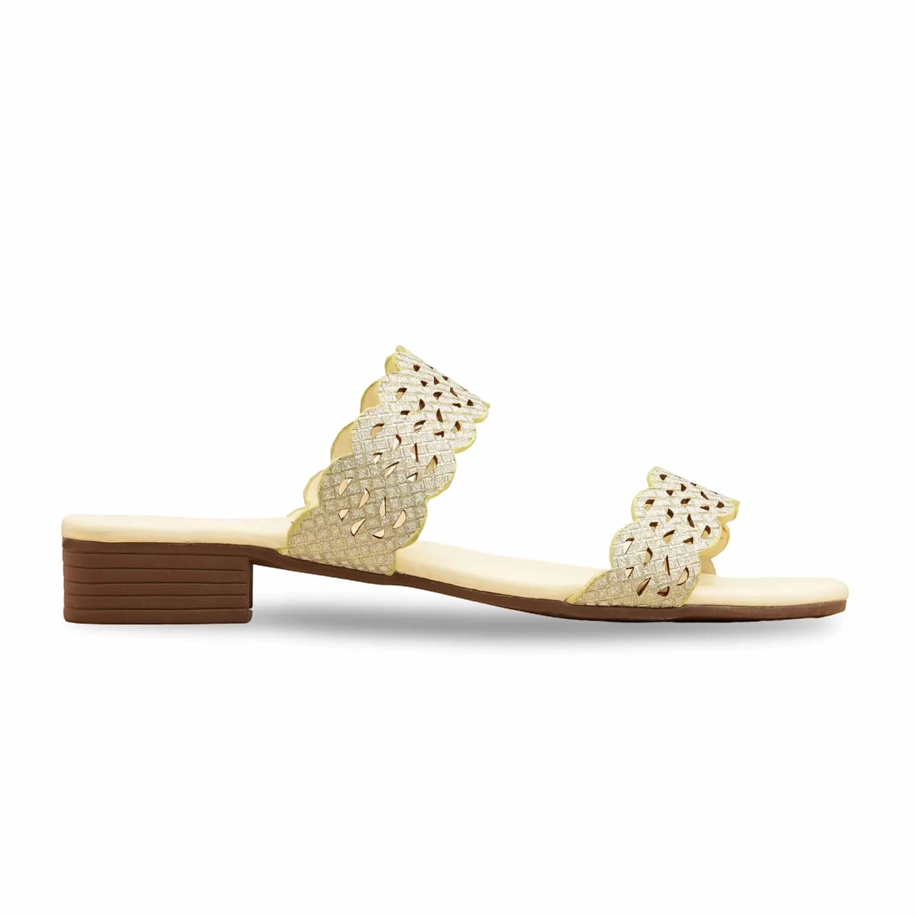 Beige Formal Slipper For Ladies FRS009 - Image 2