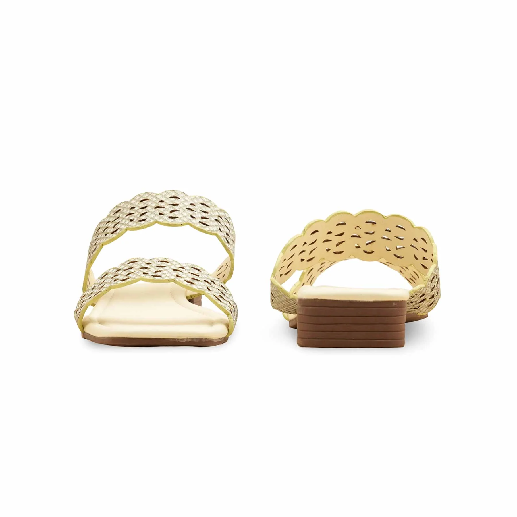 Beige Formal Slipper For Ladies FRS009 - Image 4