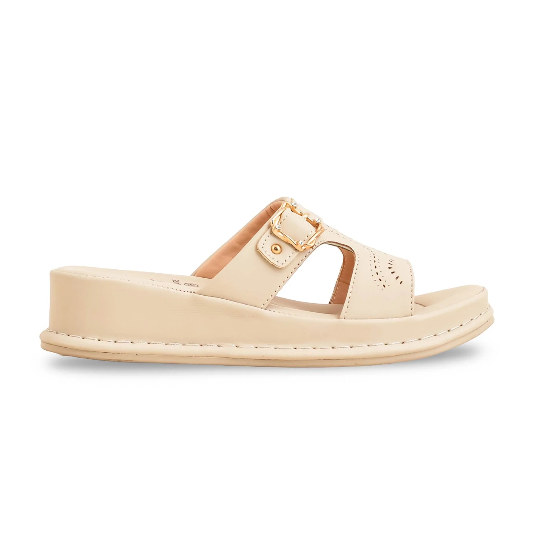 Beige Formal Slipper For Ladies PU0495 - Image 2