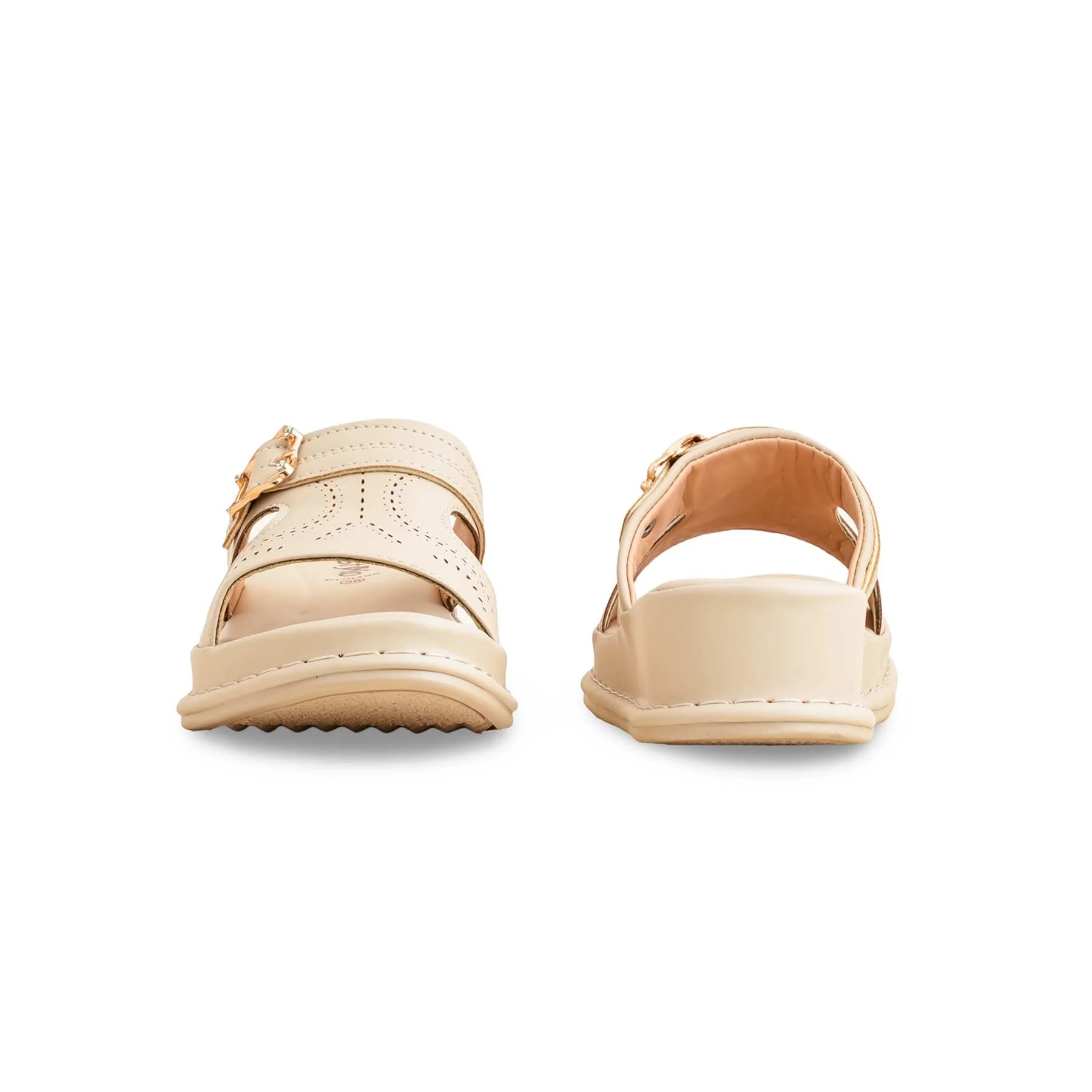 Beige Formal Slipper For Ladies PU0495 - Image 4