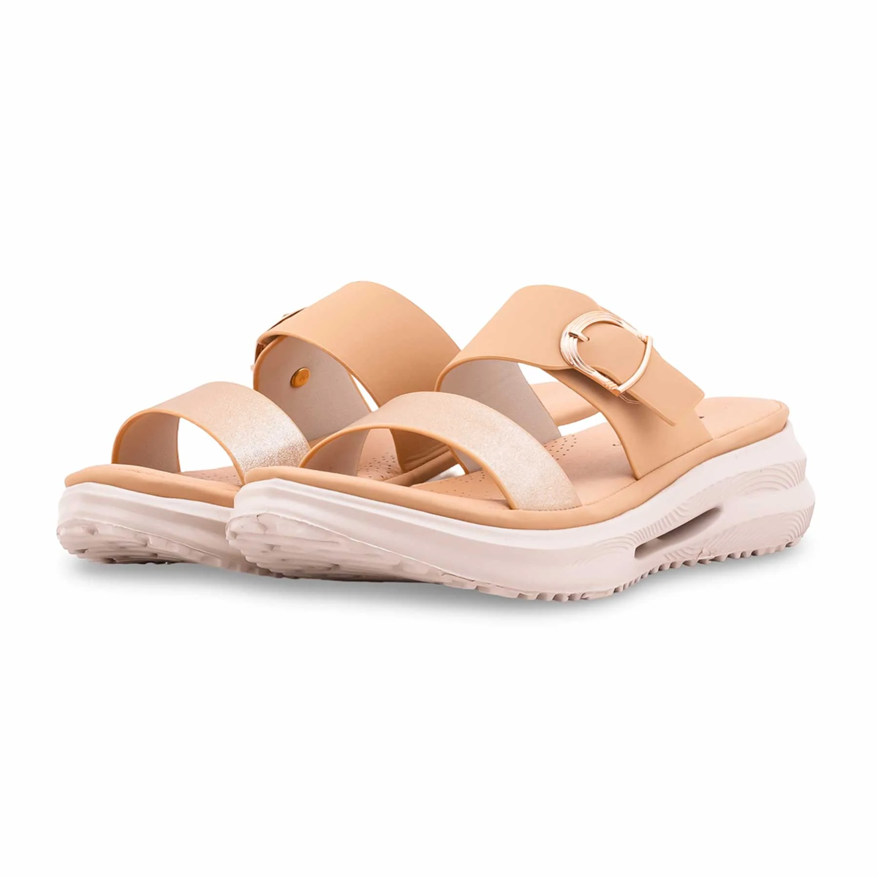 Beige Formal Slipper For Ladies PU0663 - Image 3