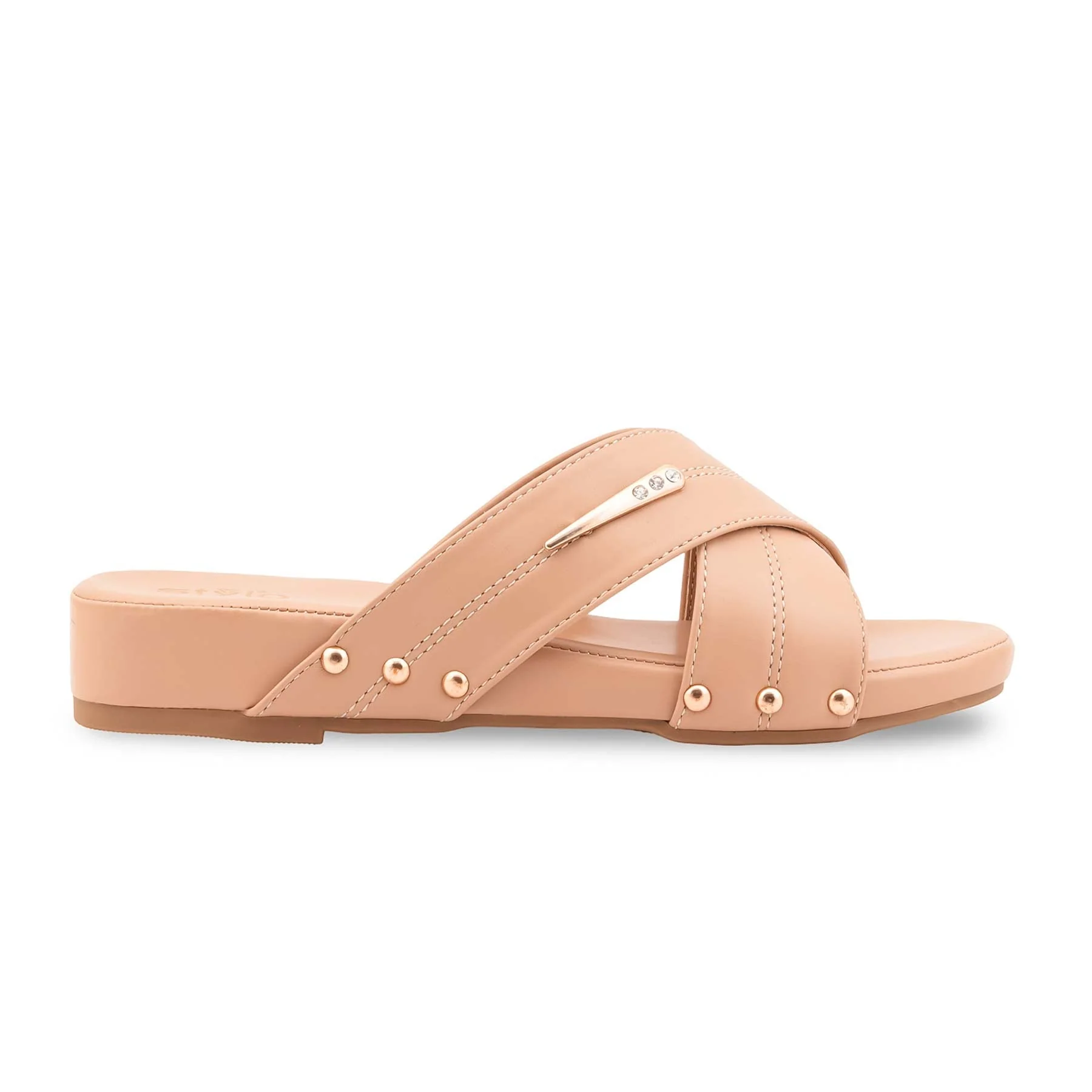 Beige Formal Slipper For Ladies PU0665 - Image 2