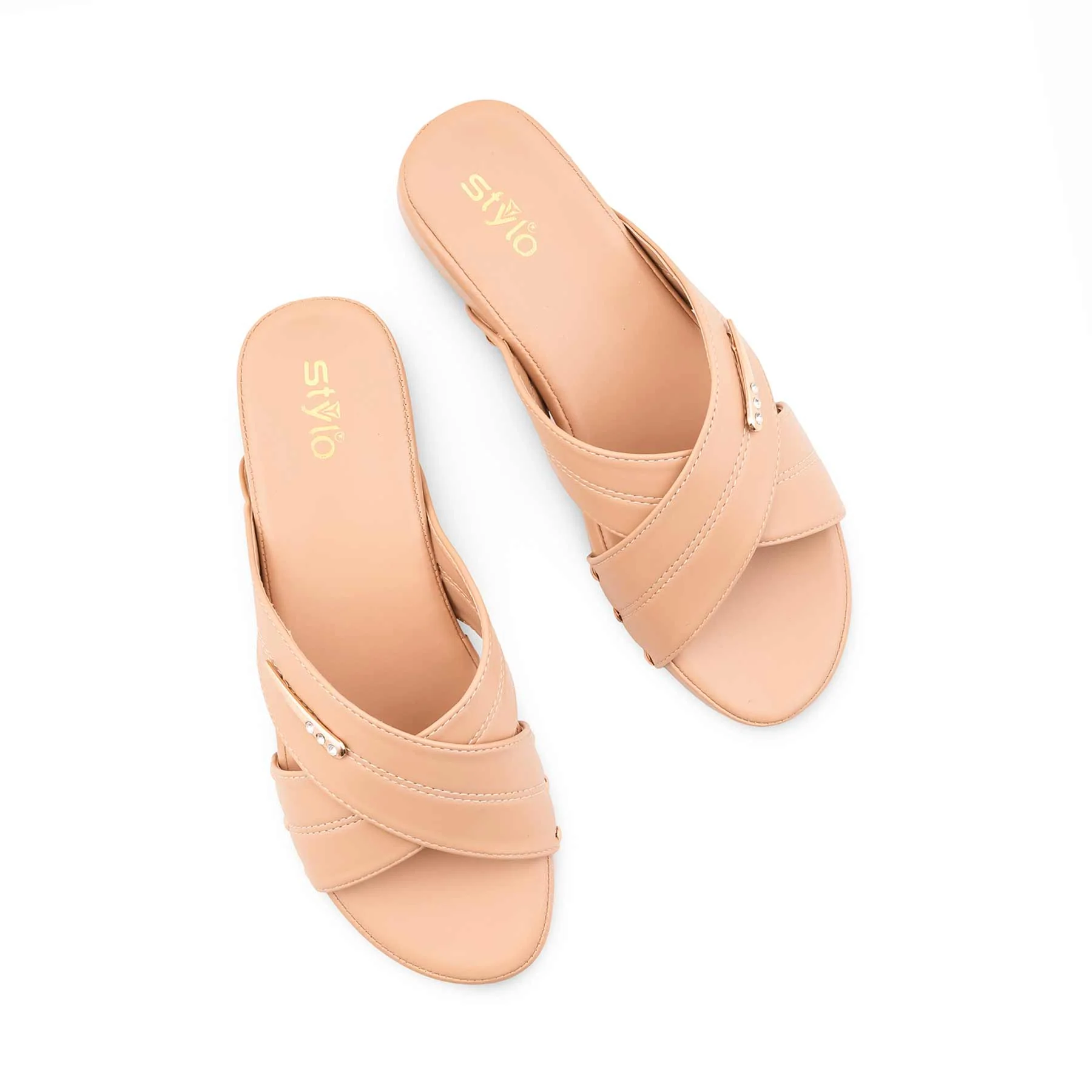 Beige Formal Slipper For Ladies PU0665 - Image 5