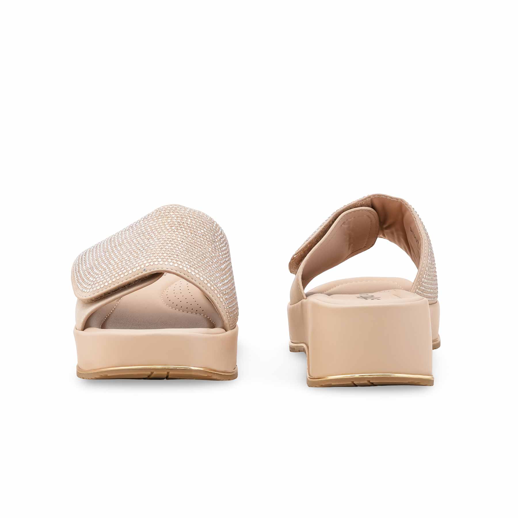 Beige Formal Slipper For Ladies PU0715 - Image 4
