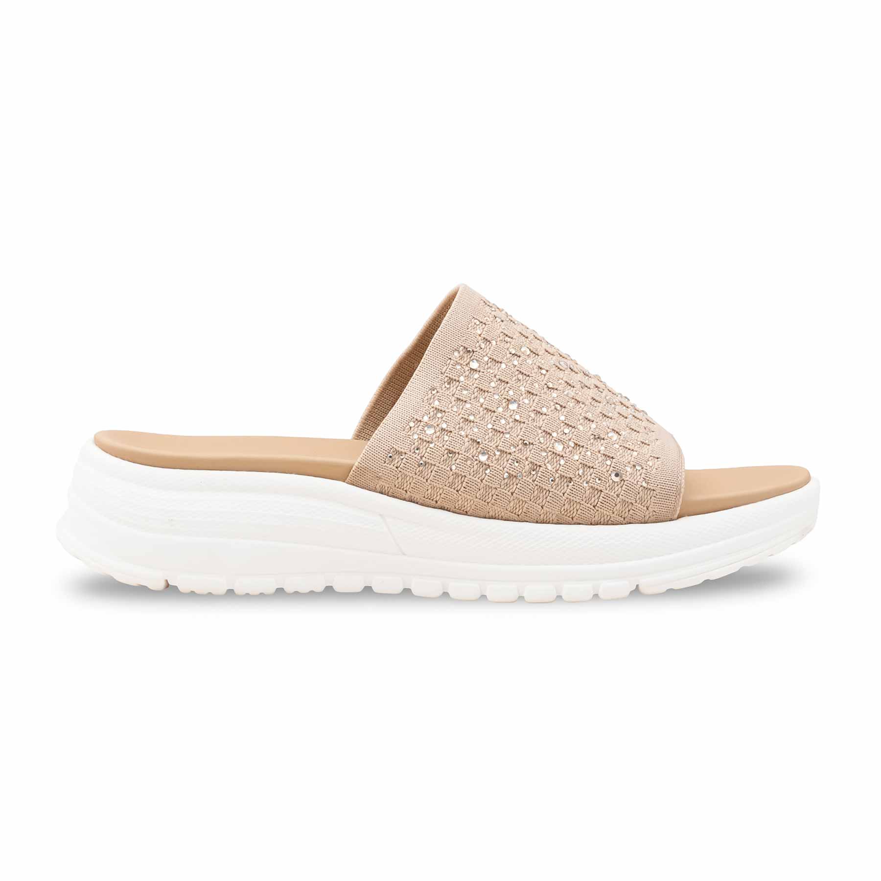 Beige Formal Slipper For Ladies PU0717 - Image 2