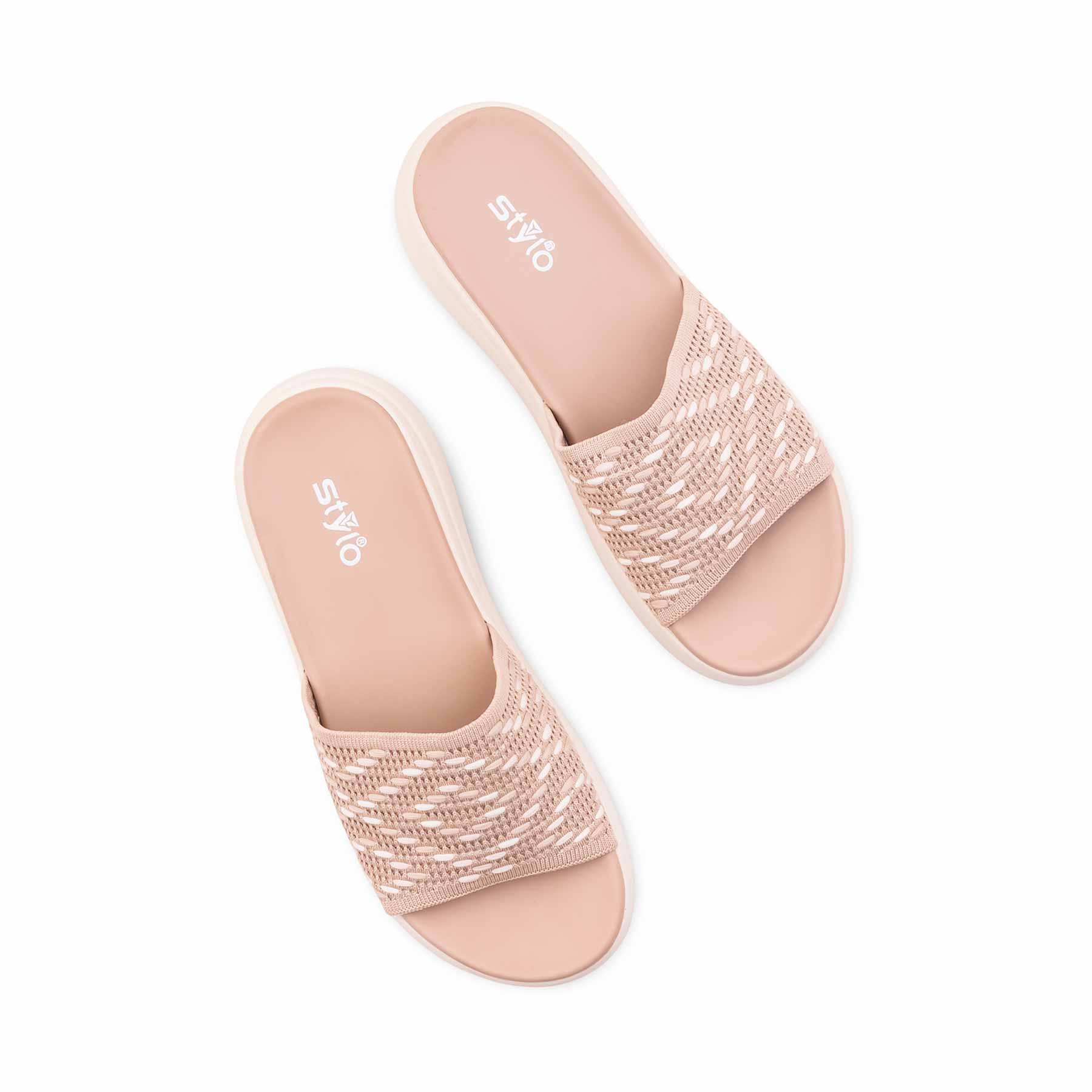 Beige Formal Slipper For Ladies PU0795 - Image 5