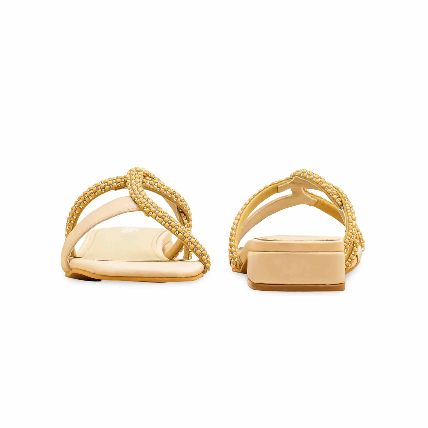 Beige Formal Slipper For Women FRS007 - Image 4