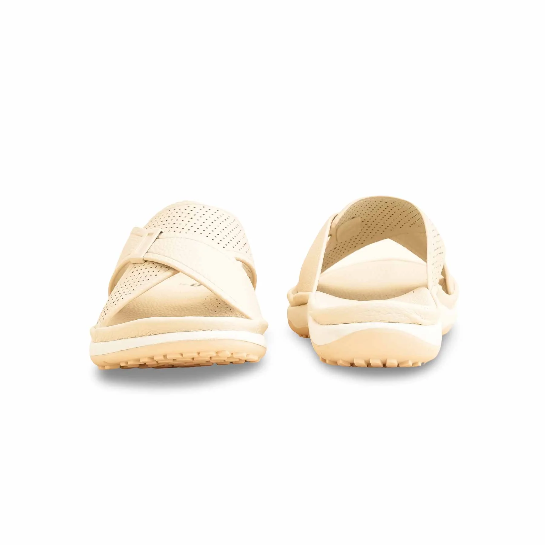 Beige Formal Slipper For Women PU0375 - Image 4