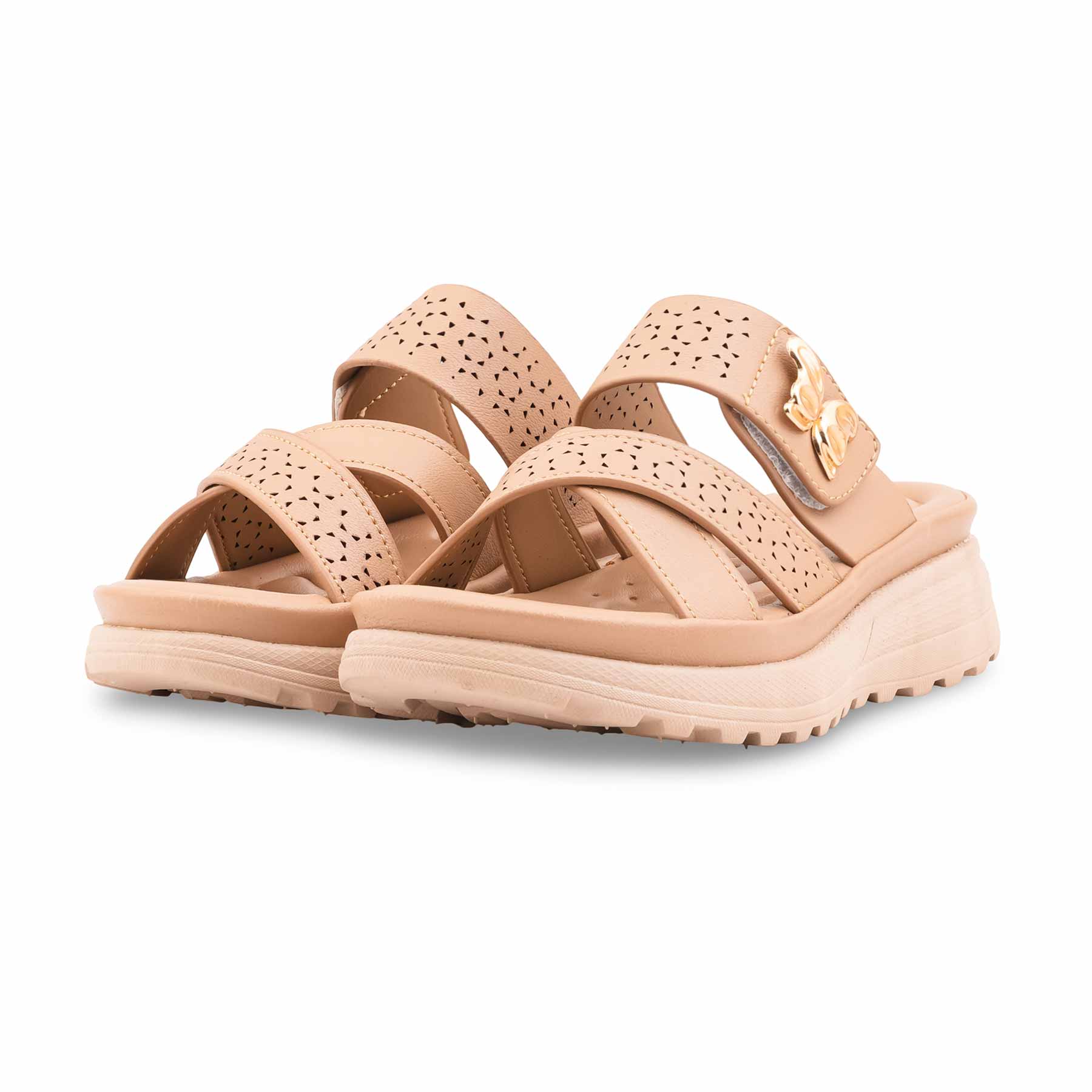 Beige Formal Slipper For Women PU0681 - Image 3