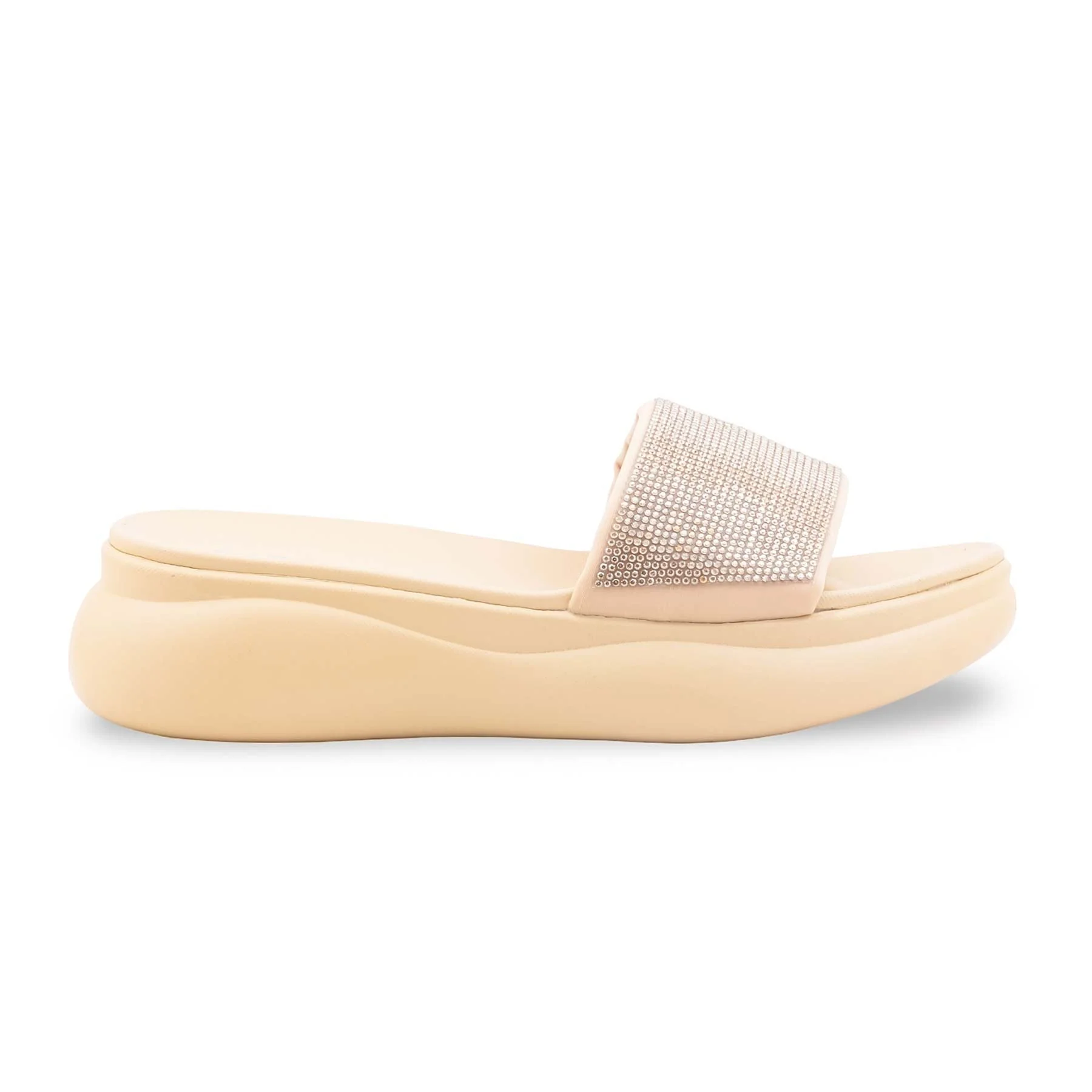 Beige Formal Slipper For Women PU0737 - Image 2