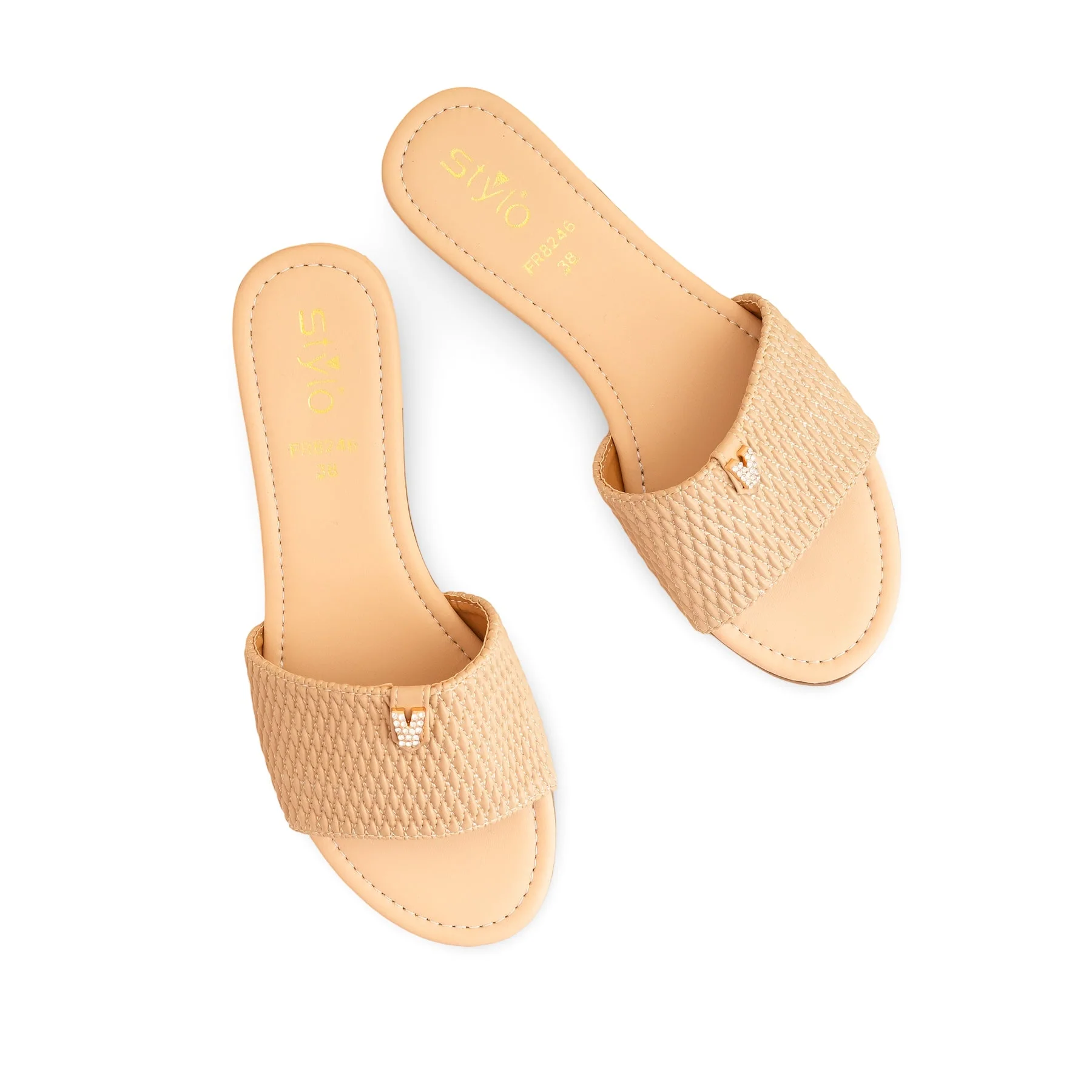 Beige Formal Slipper FR8246 - Image 4