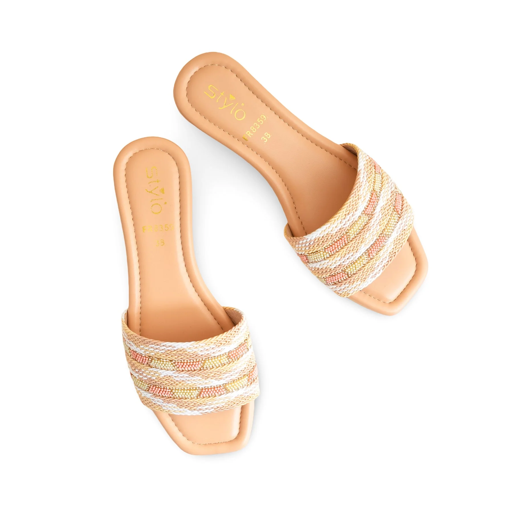 Beige Formal Slipper FR8359 - Image 5