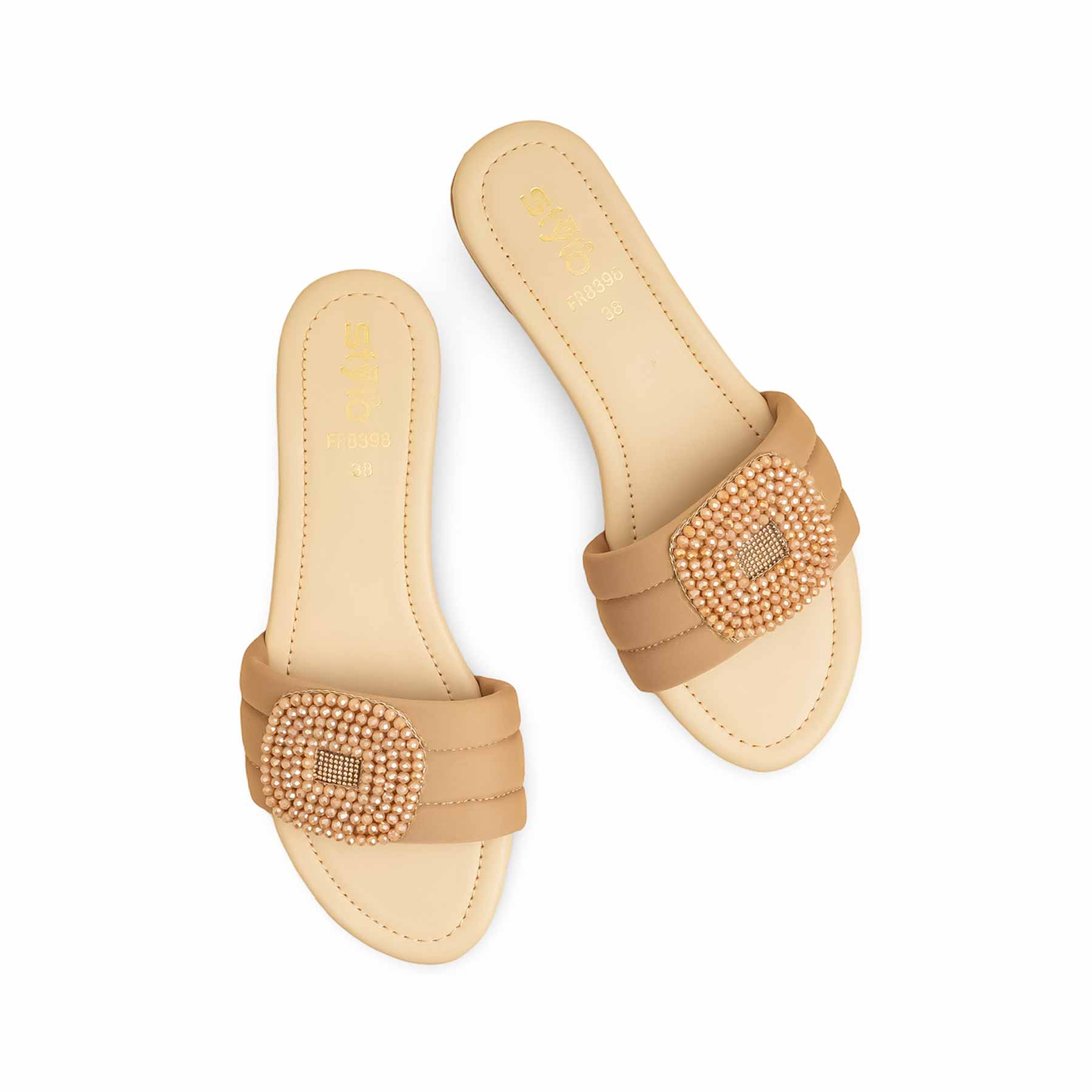 Beige Formal Slipper FR8398 - Image 5