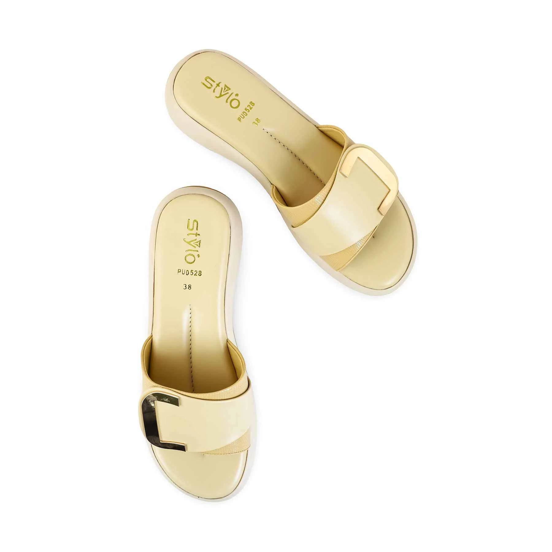 Beige Formal Slipper PU0528 - Image 5