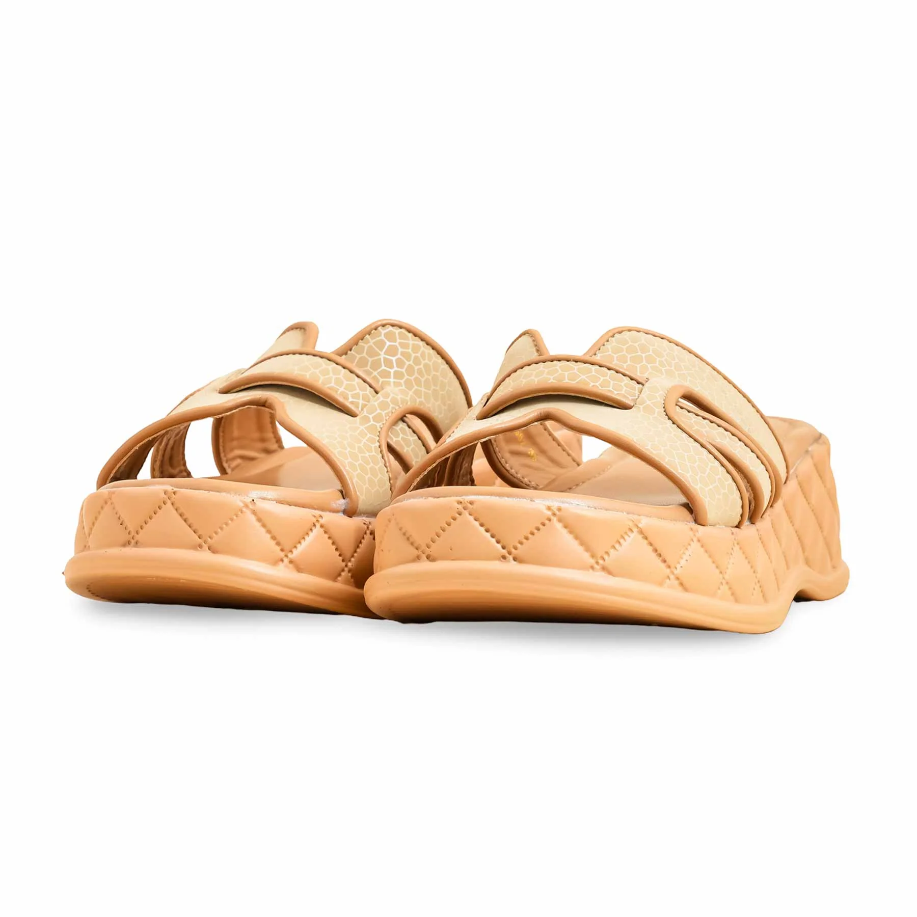 Beige Formal Slipper PU0562 - Image 3