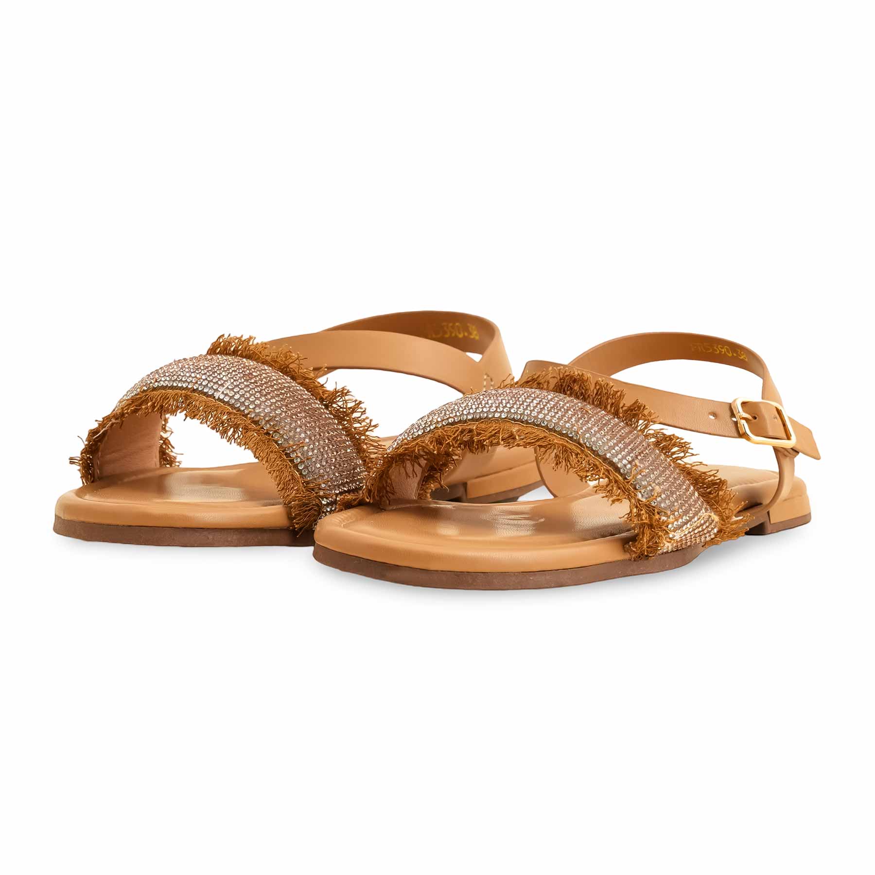 Beige Formal Women Sandal FR5390 - Image 3