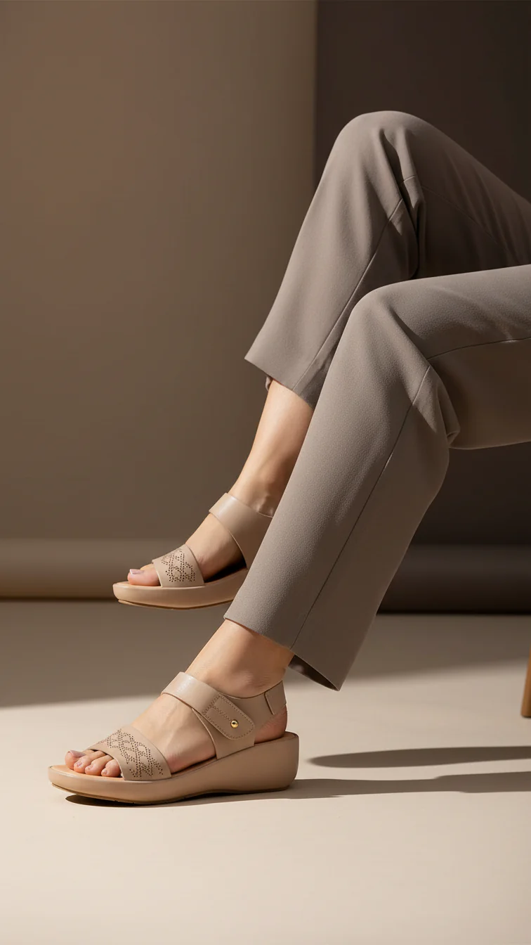 Beige Formal Women Sandal PU0507