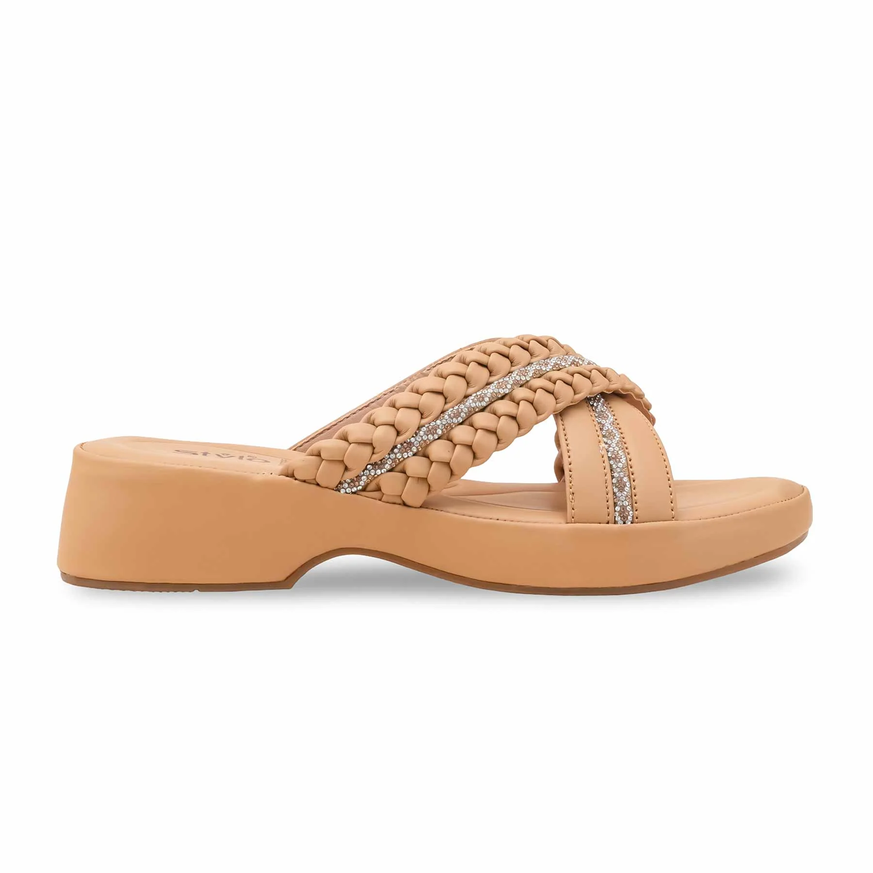 Beige Formal Women Slipper PU0765 - Image 2