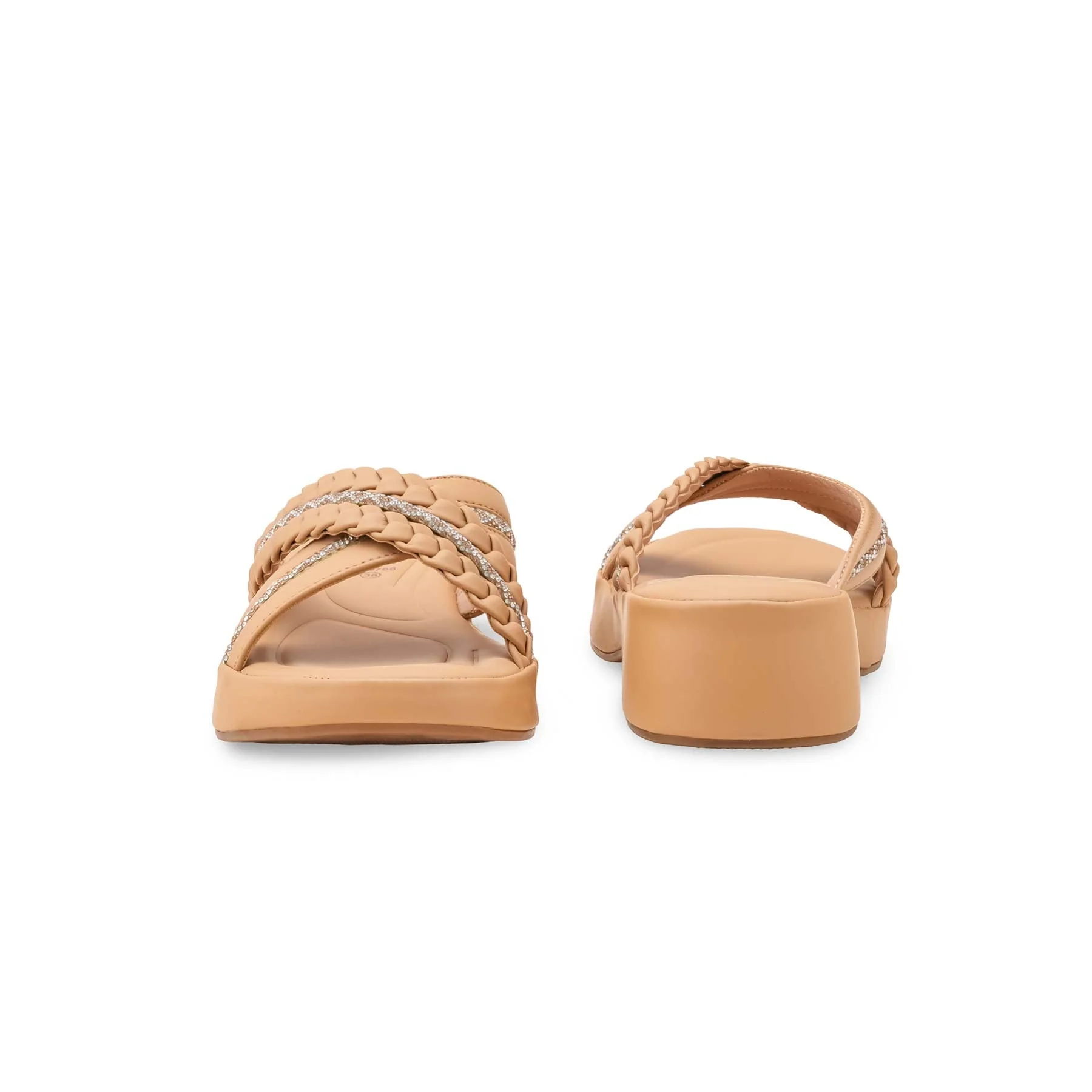 Beige Formal Women Slipper PU0765 - Image 4
