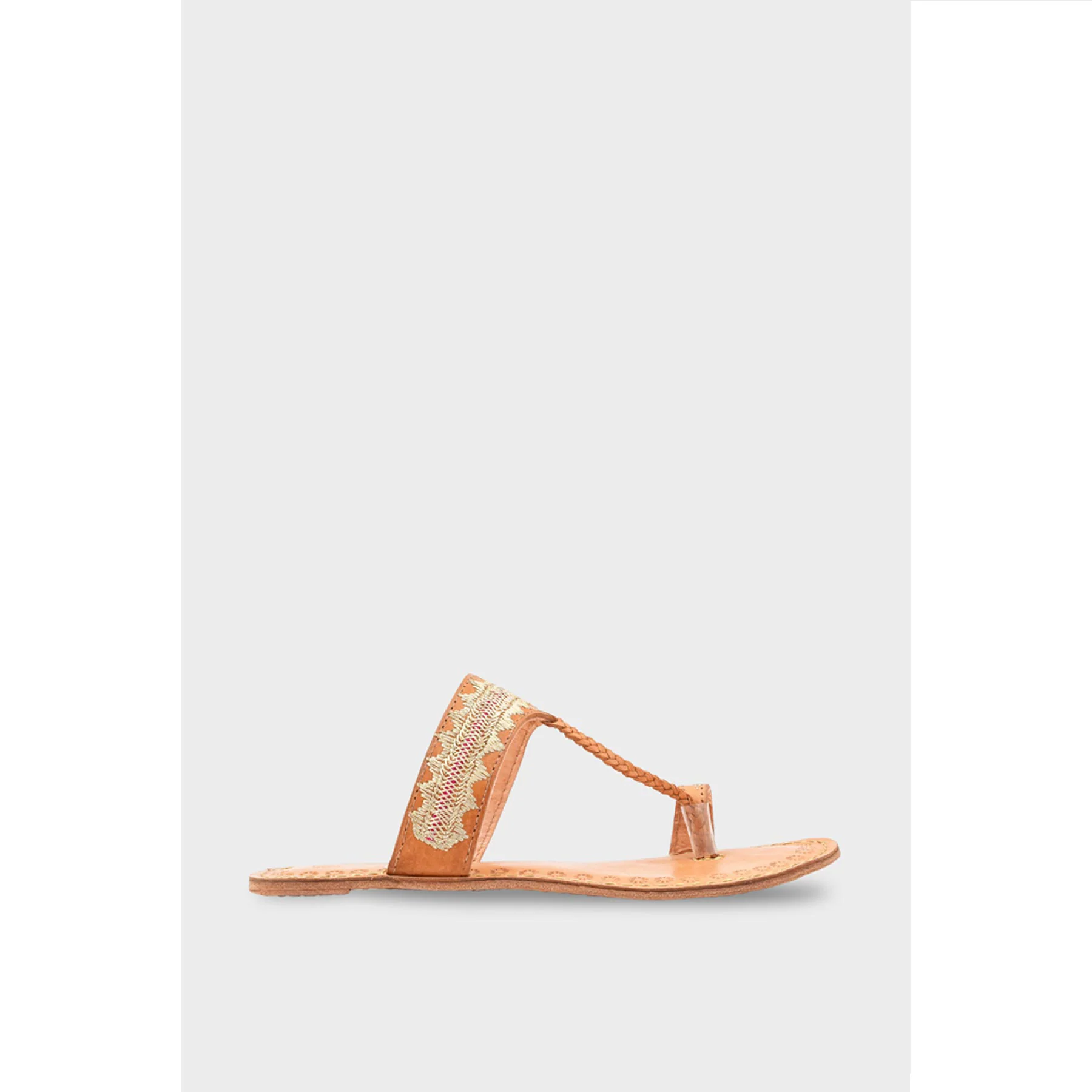 Beige Kolapoori Chappal EC0255 - Image 2