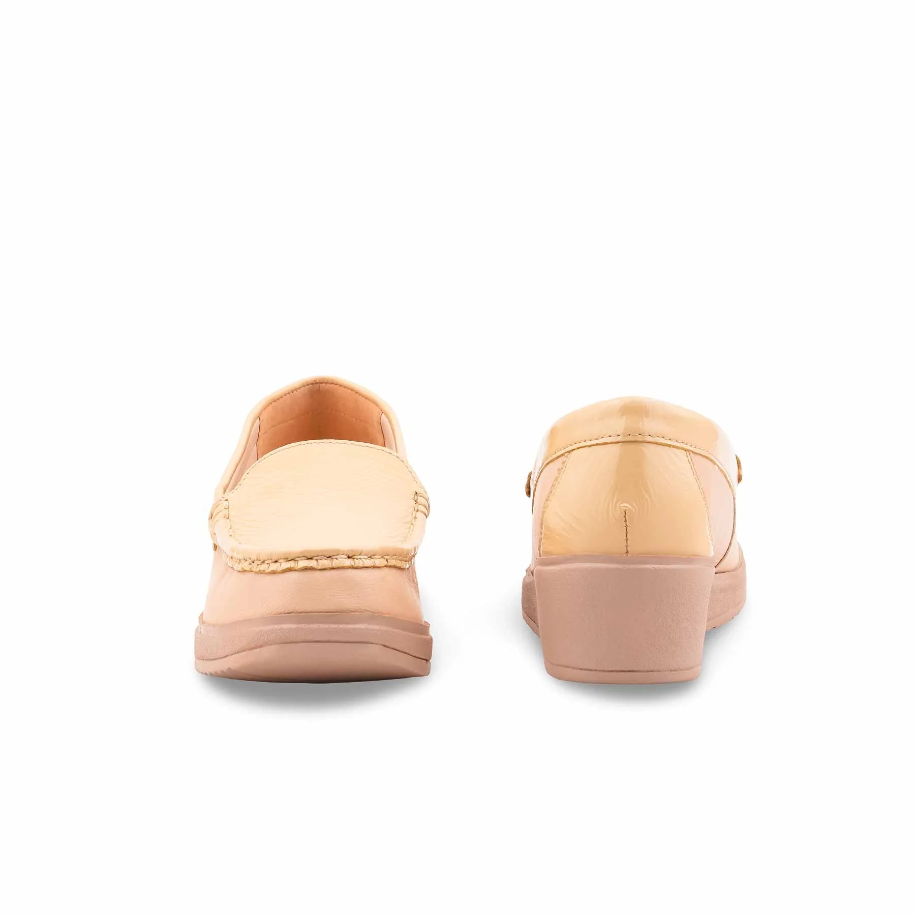 Beige Moccasin For Women WN4428 - Image 4