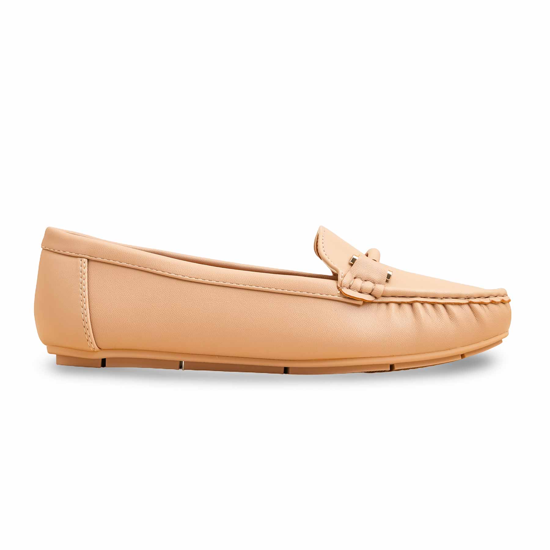 Beige Moccasin For Women WN4510 - Image 3