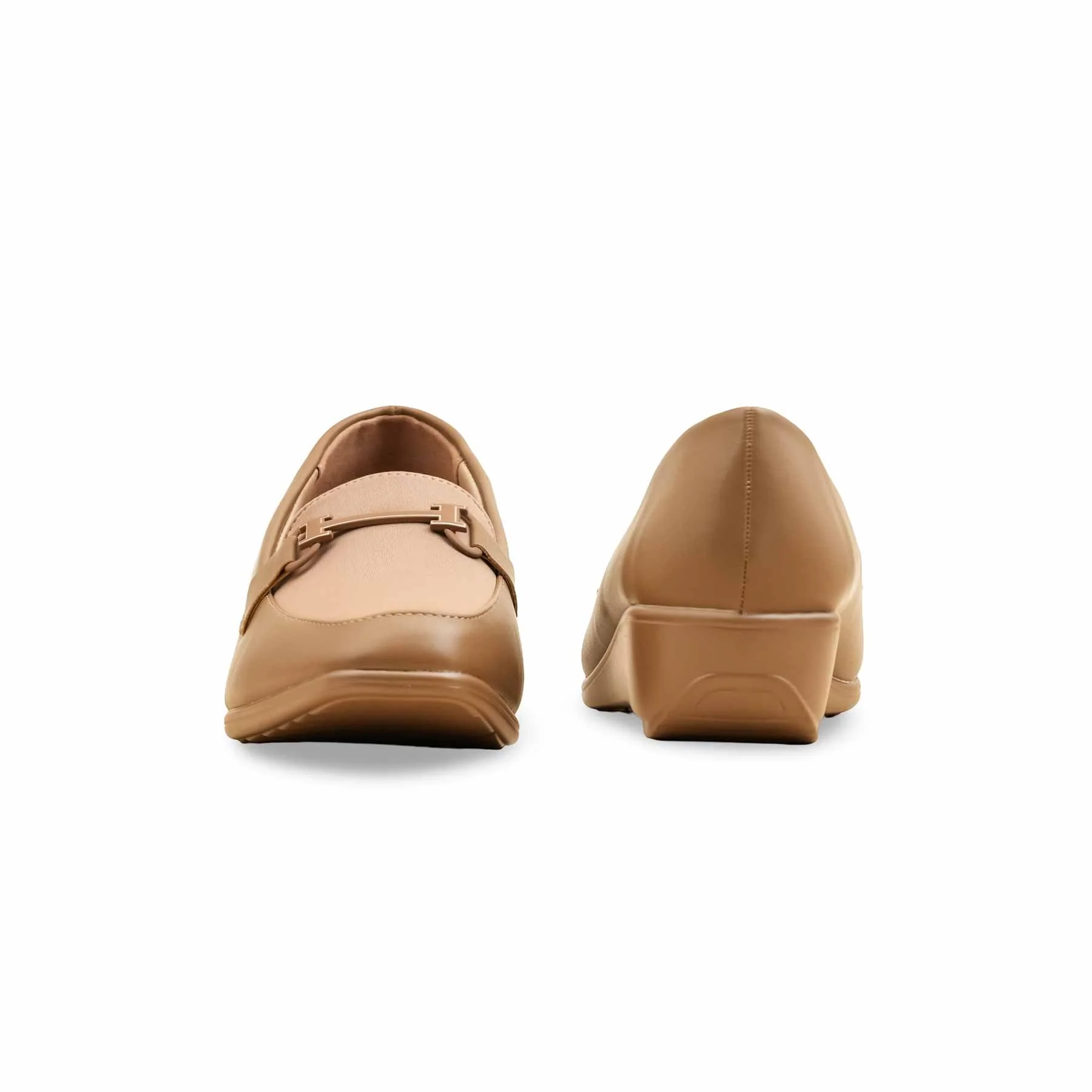Beige Moccasin For Women WN4515 - Image 4
