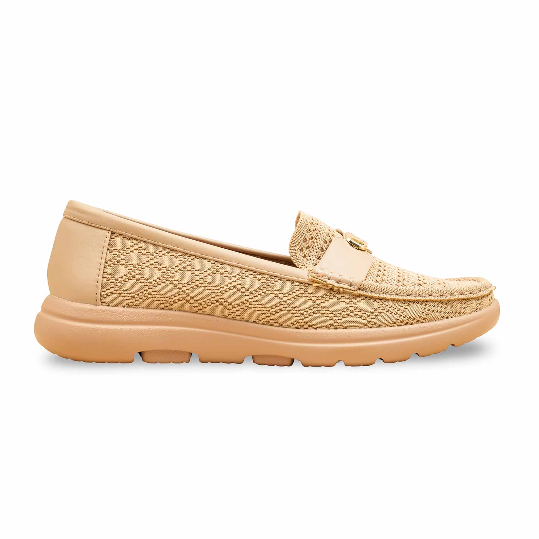 Beige Moccasin For Women WN4516 - Image 2