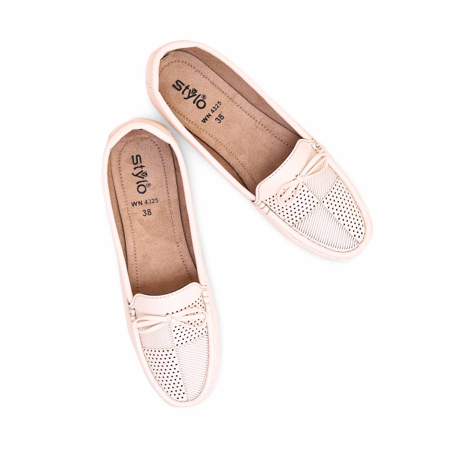 Beige Moccasin WN4325 - Image 4