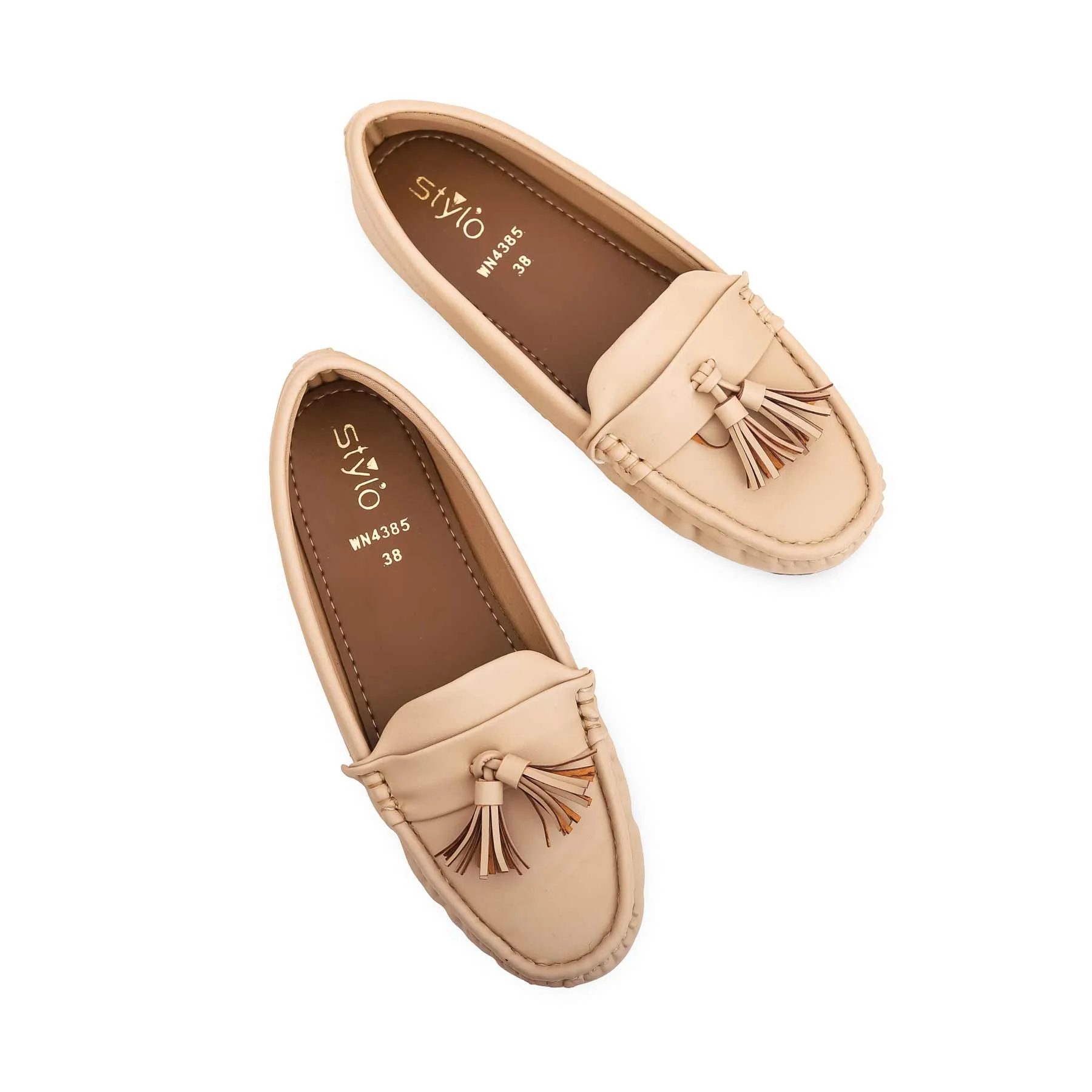 Beige Moccasin WN4385 - Image 4