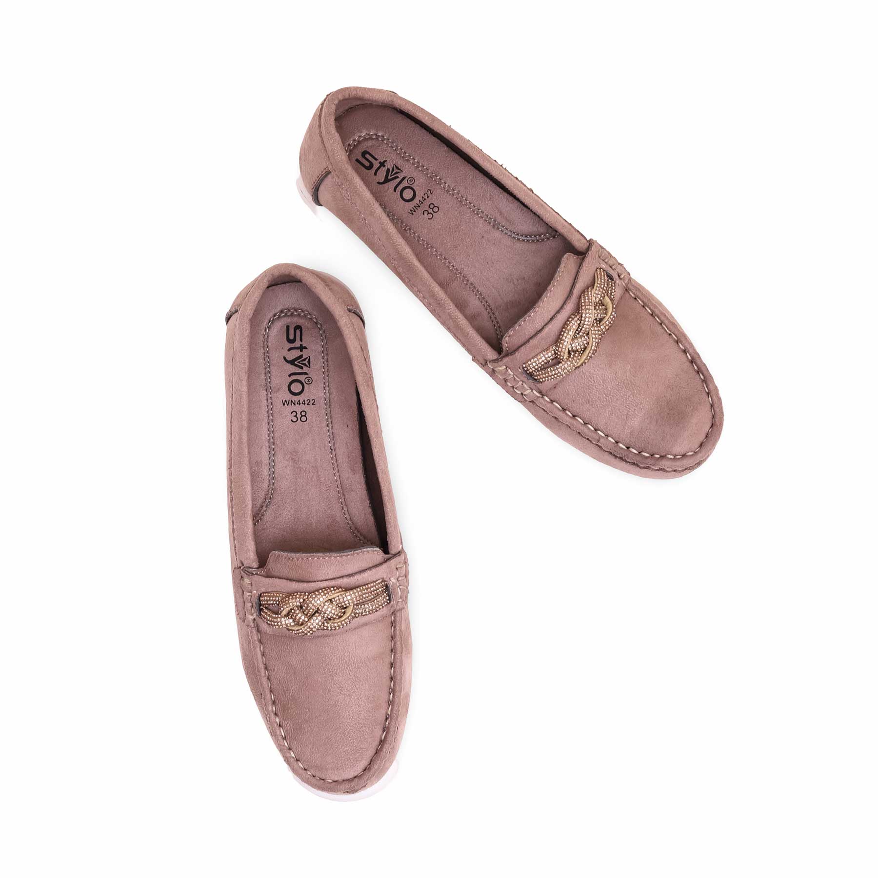 Beige Moccasin WN4422 - Image 4