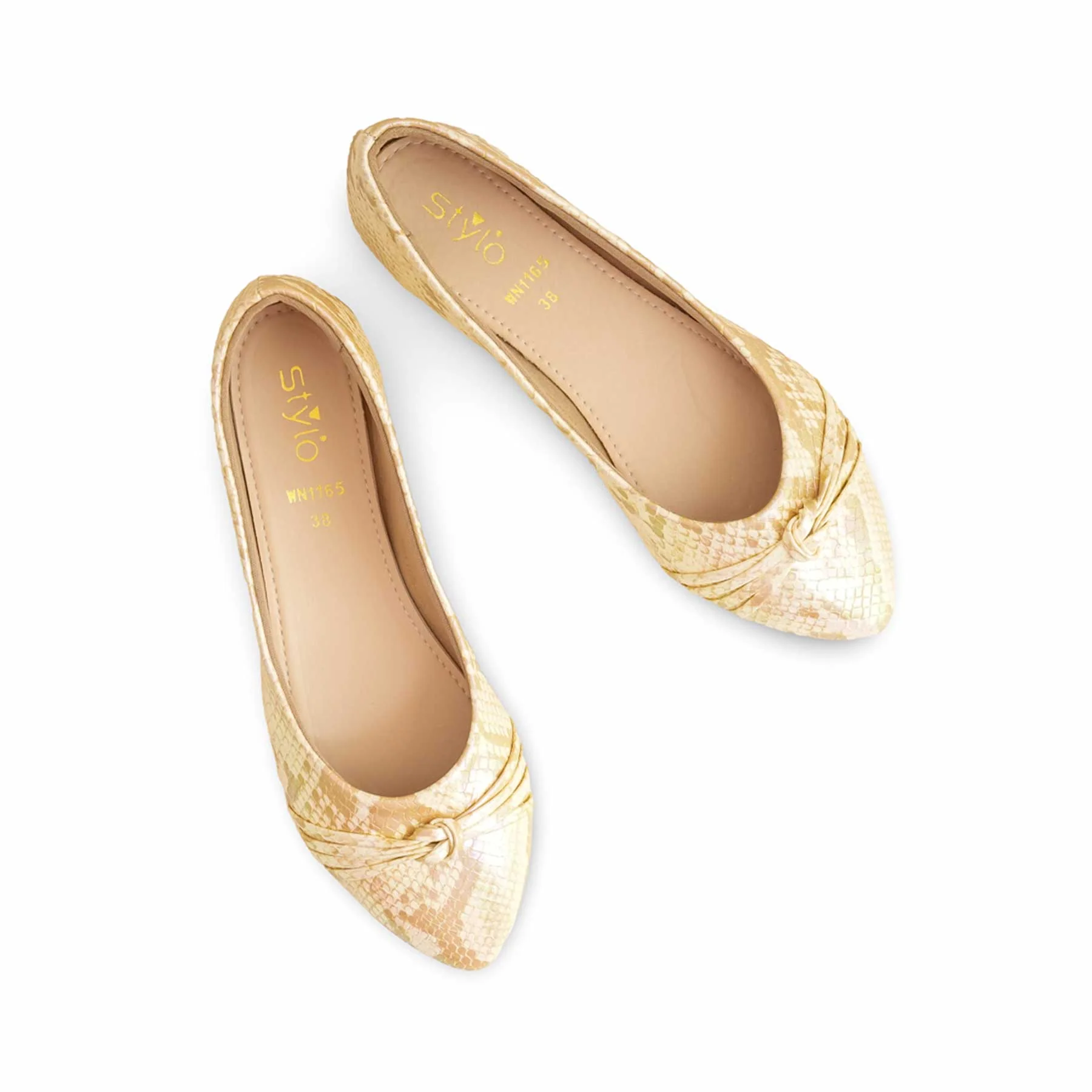 Beige Pumps For Ladies WN1165 - Image 4