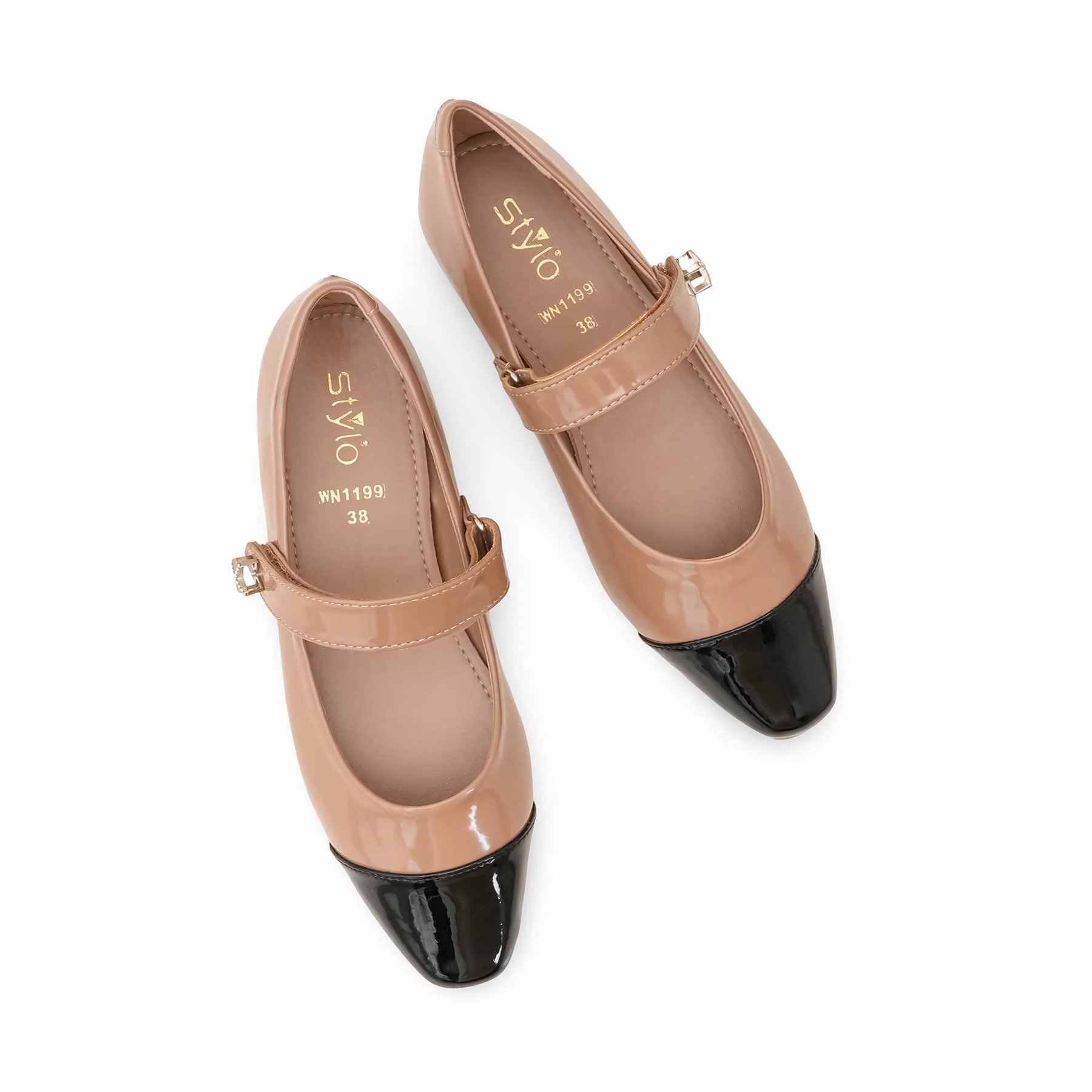 Beige Pumps For Ladies WN1199 - Image 6