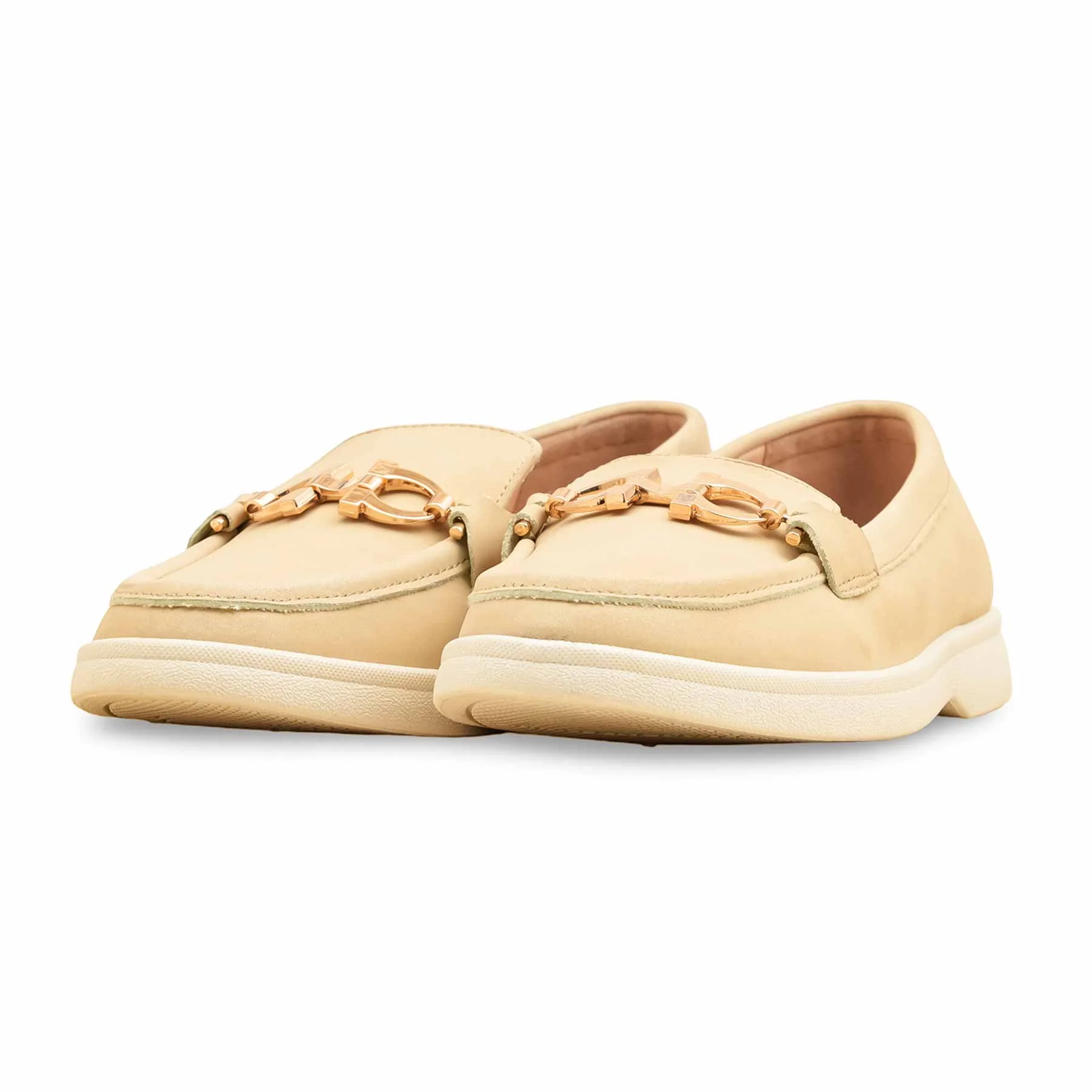 Beige Pumps For Ladies WN1224 - Image 3