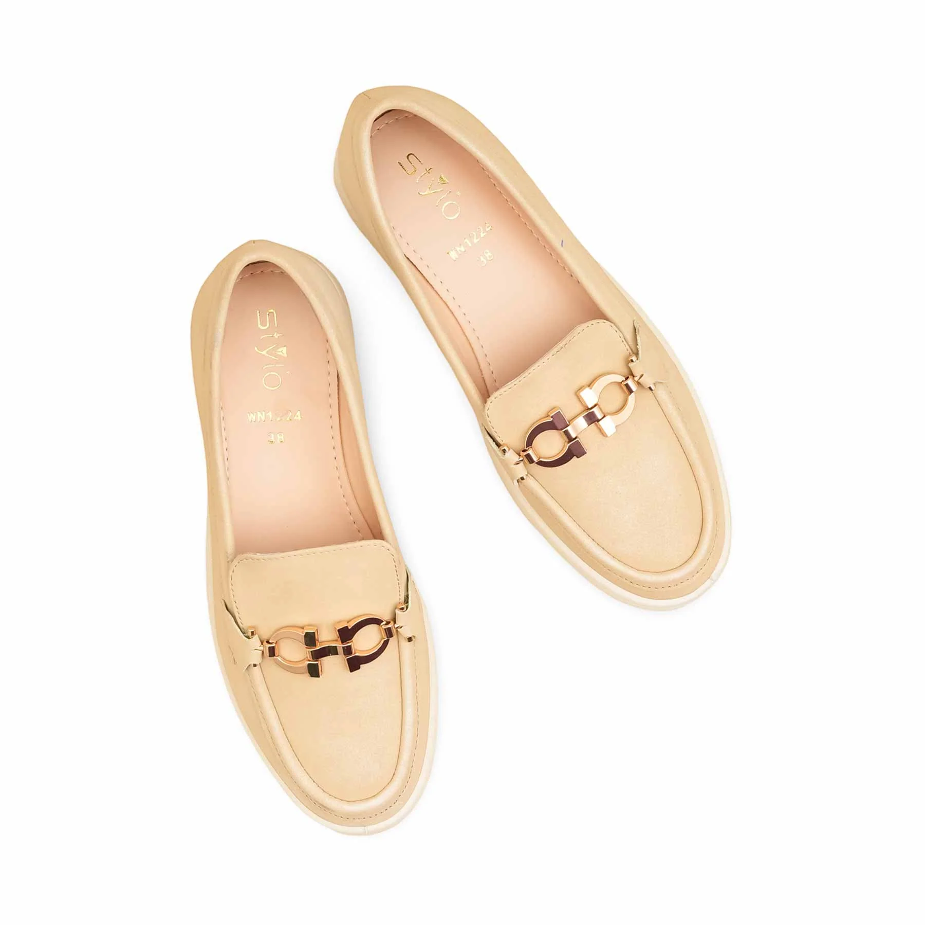Beige Pumps For Ladies WN1224 - Image 5