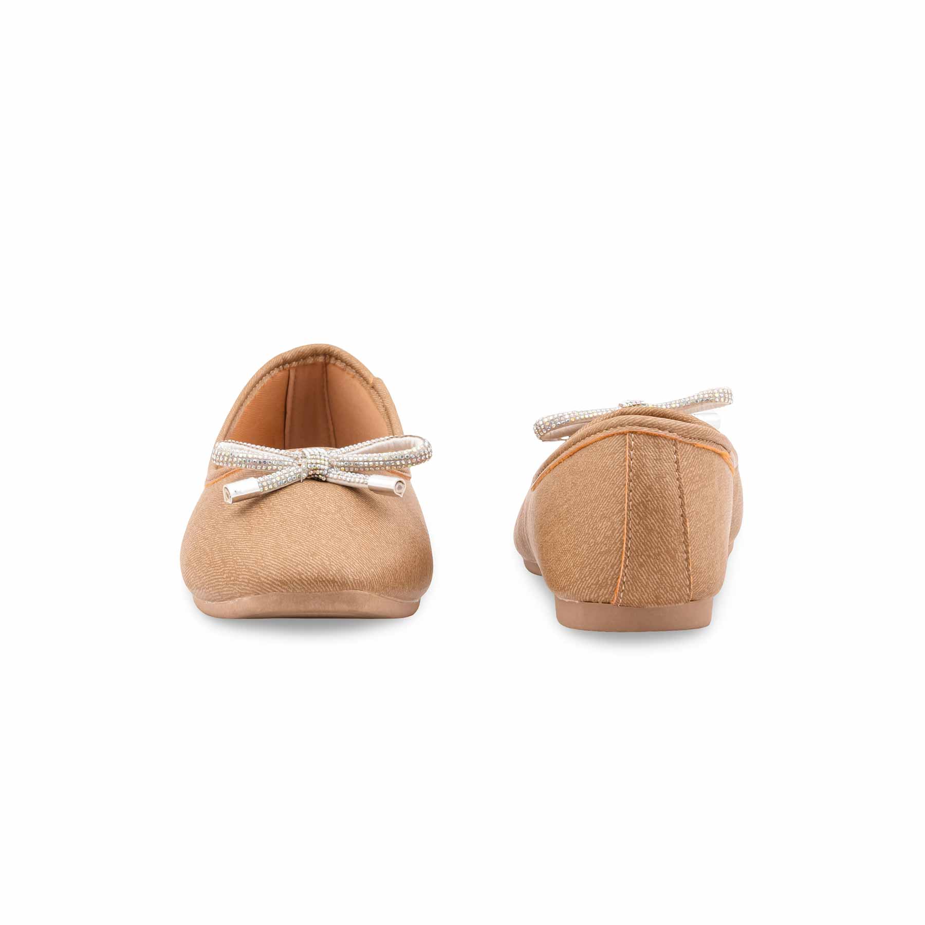 Beige Pumps For Ladies WN1228 - Image 4
