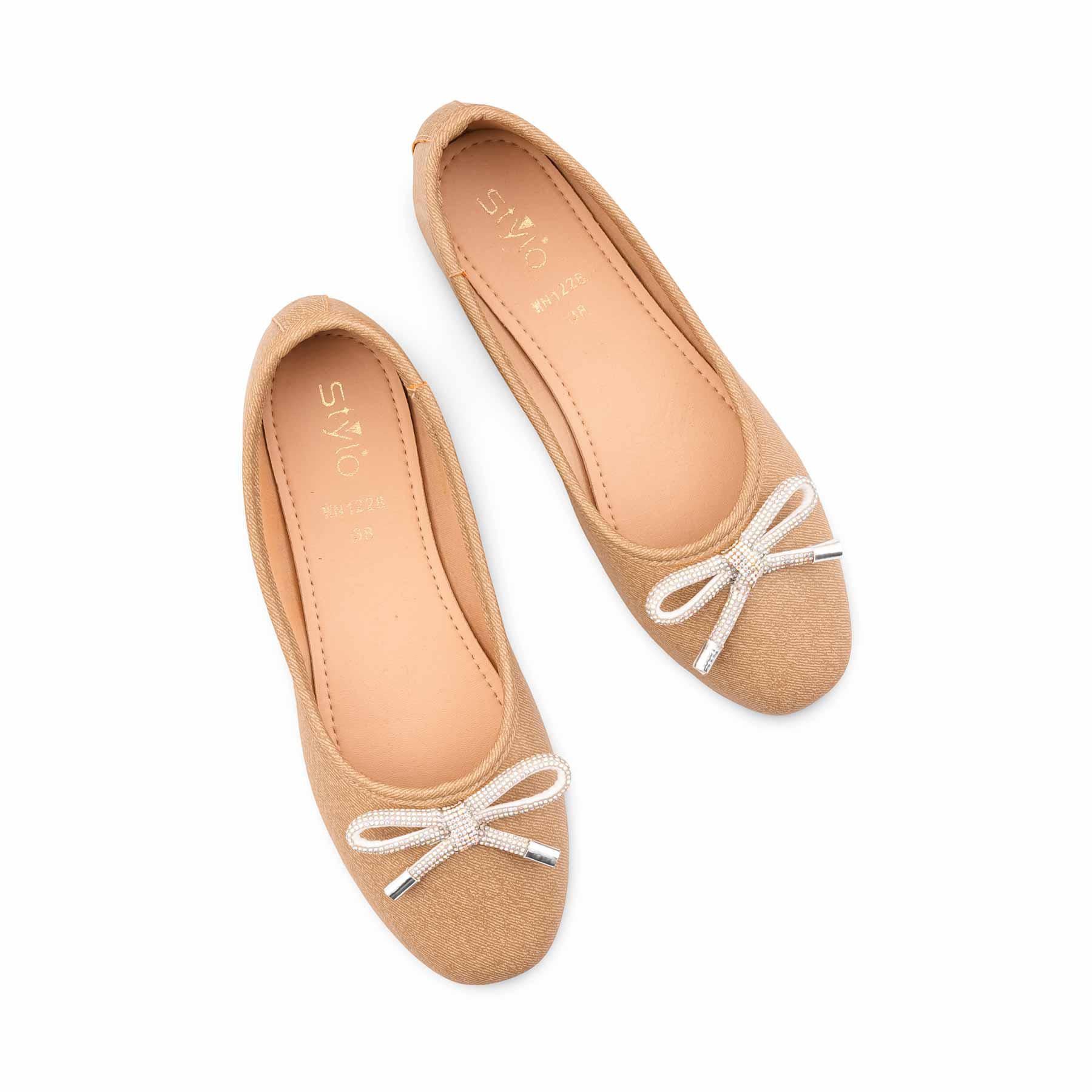 Beige Pumps For Ladies WN1228 - Image 5