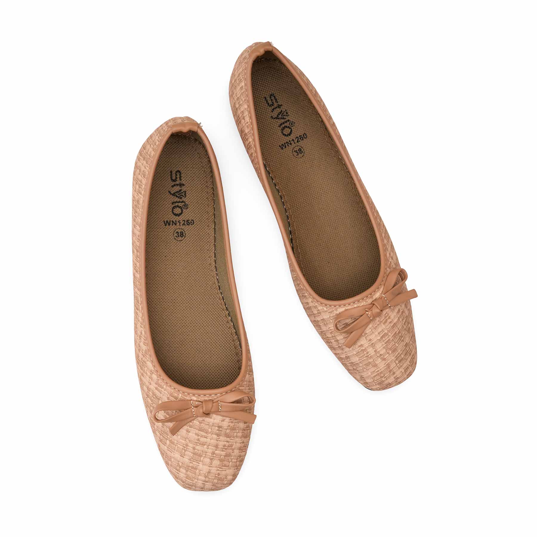 Beige Pumps For Ladies WN1260 - Image 5