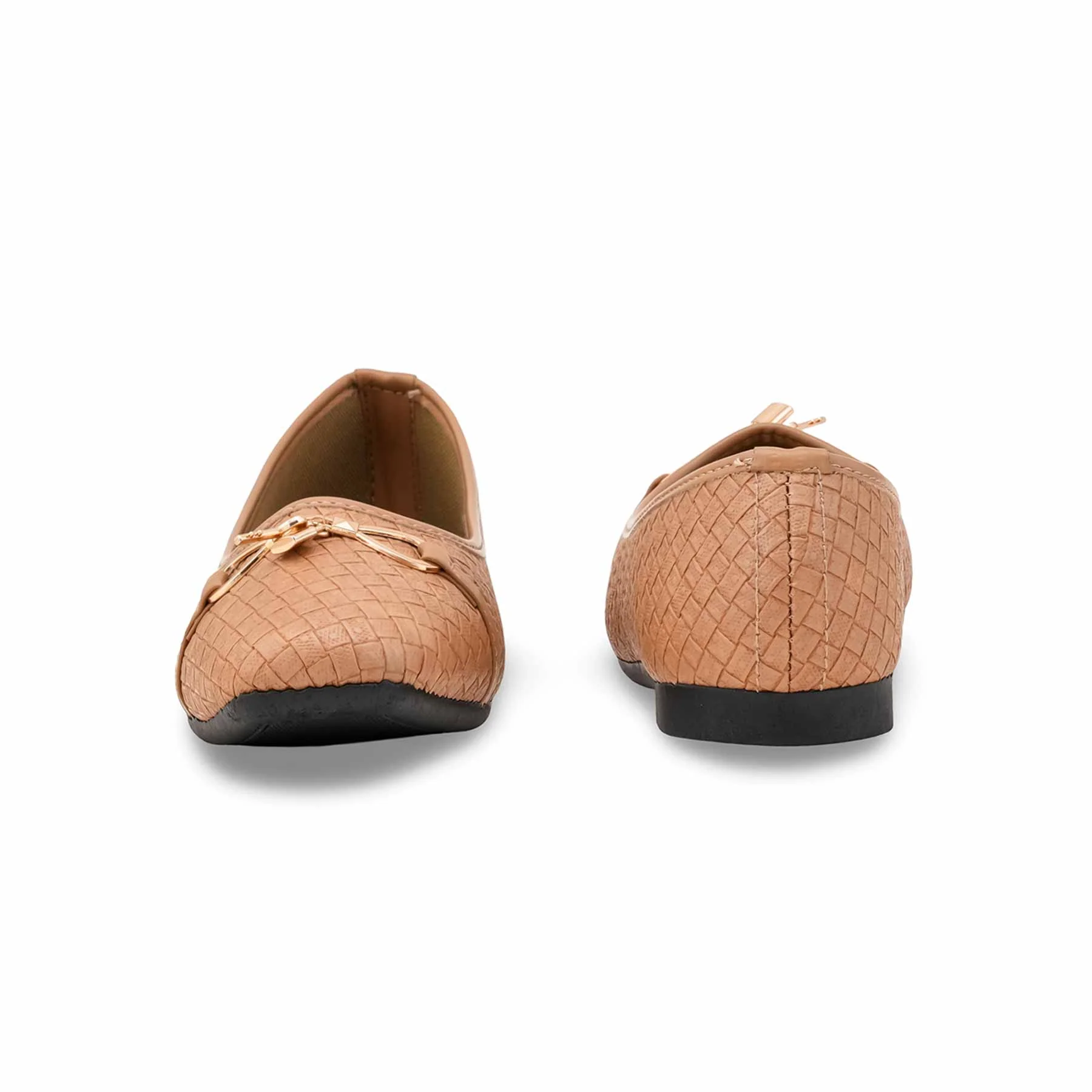 Beige Pumps For Ladies WN1276 - Image 4